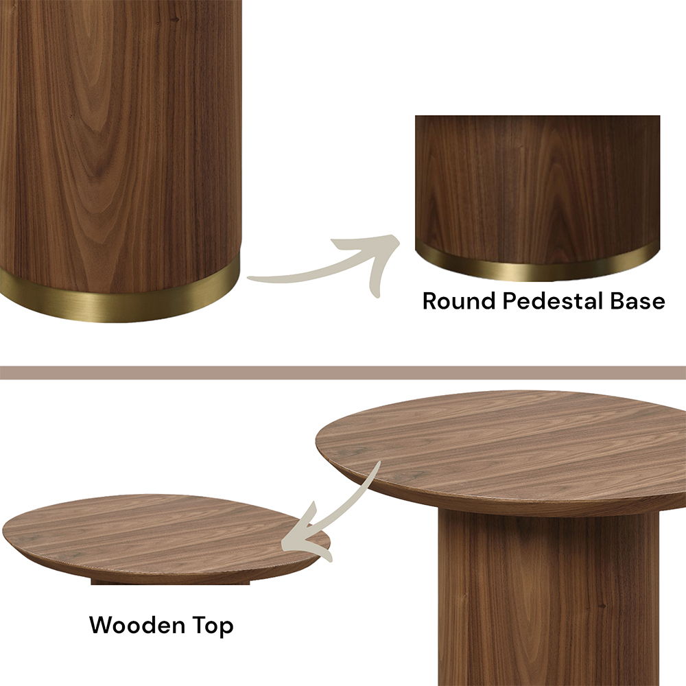 Willene - End Table - Walnut