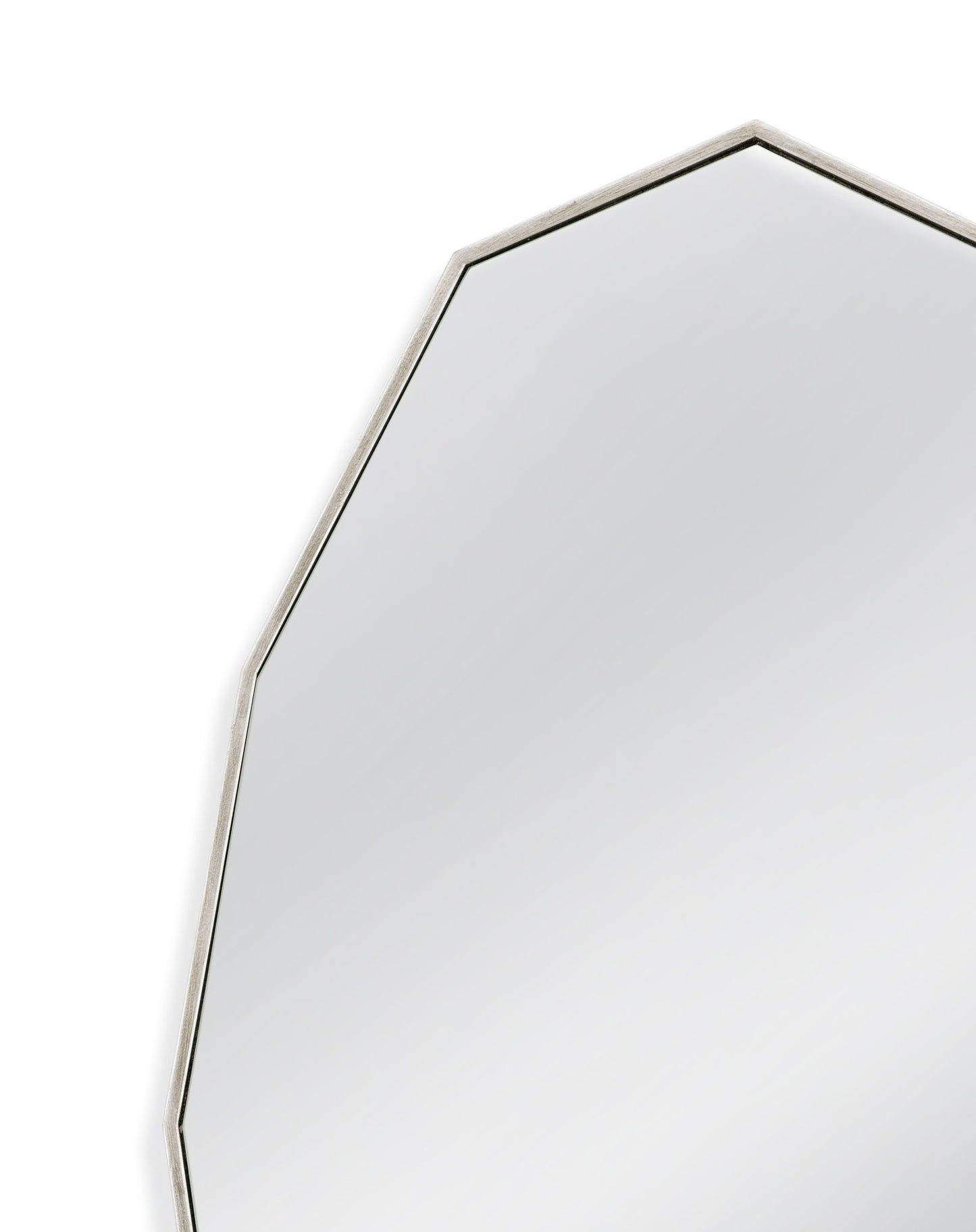 Turning - Leaf Wall Mirror - Silver