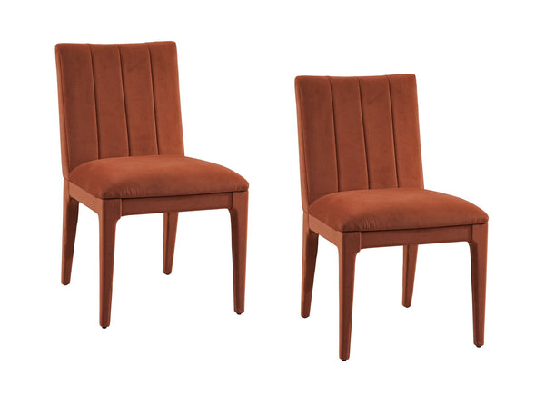 Brianne - Dining Chair (Set of 2) - Rust Orange