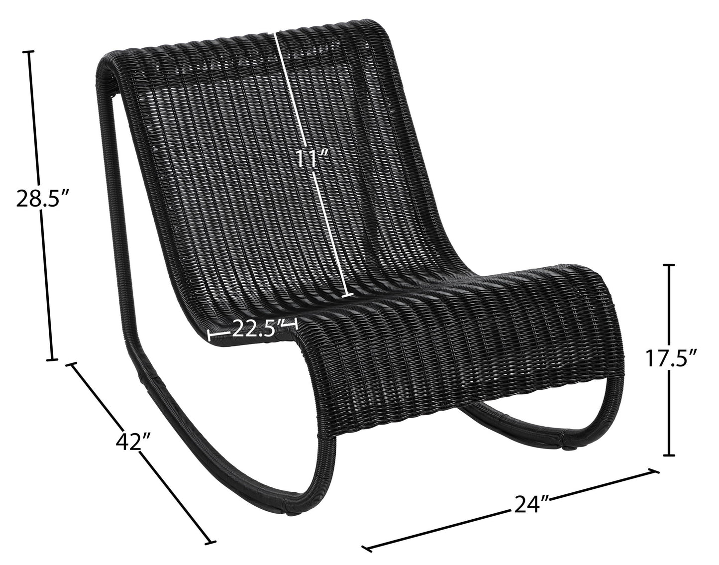 Antigua - Wicker Outdoor Patio Rocking Chair