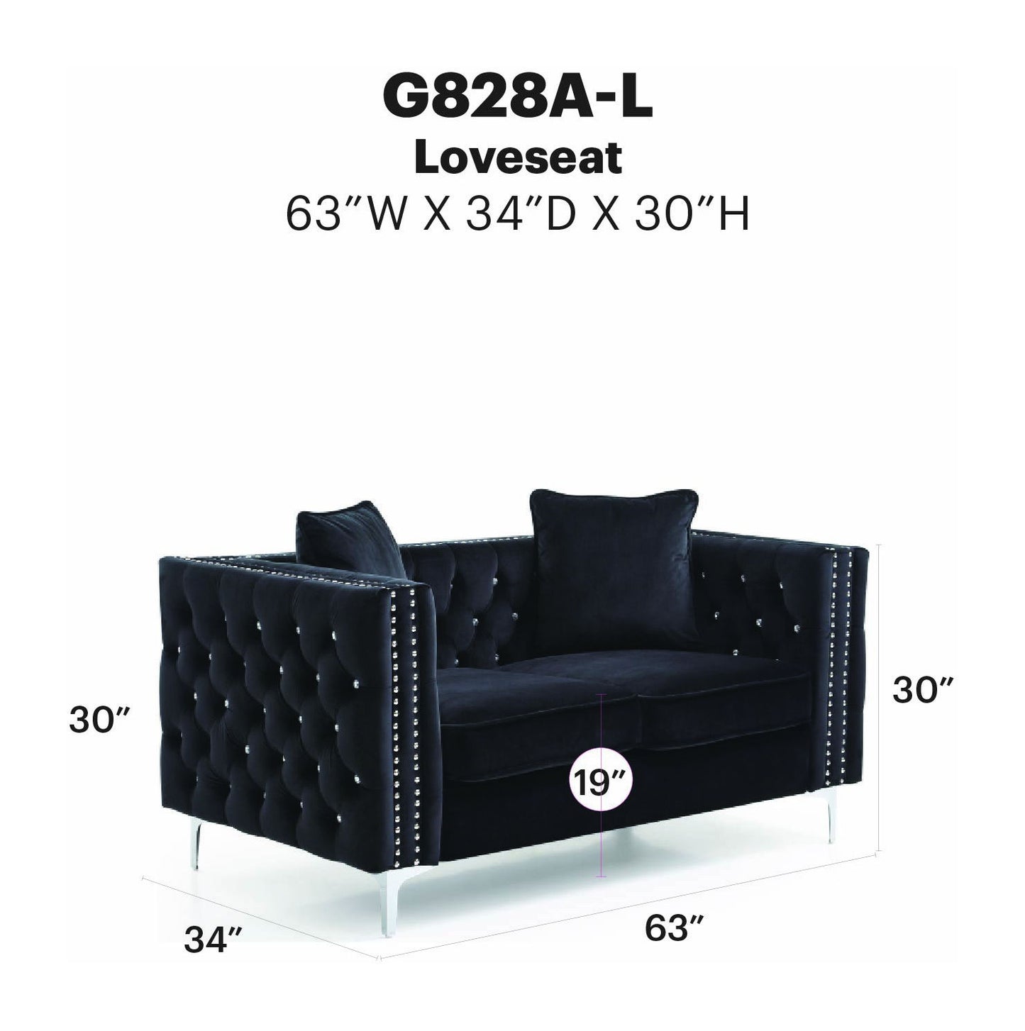 Glory Furniture - Paige - Loveseat