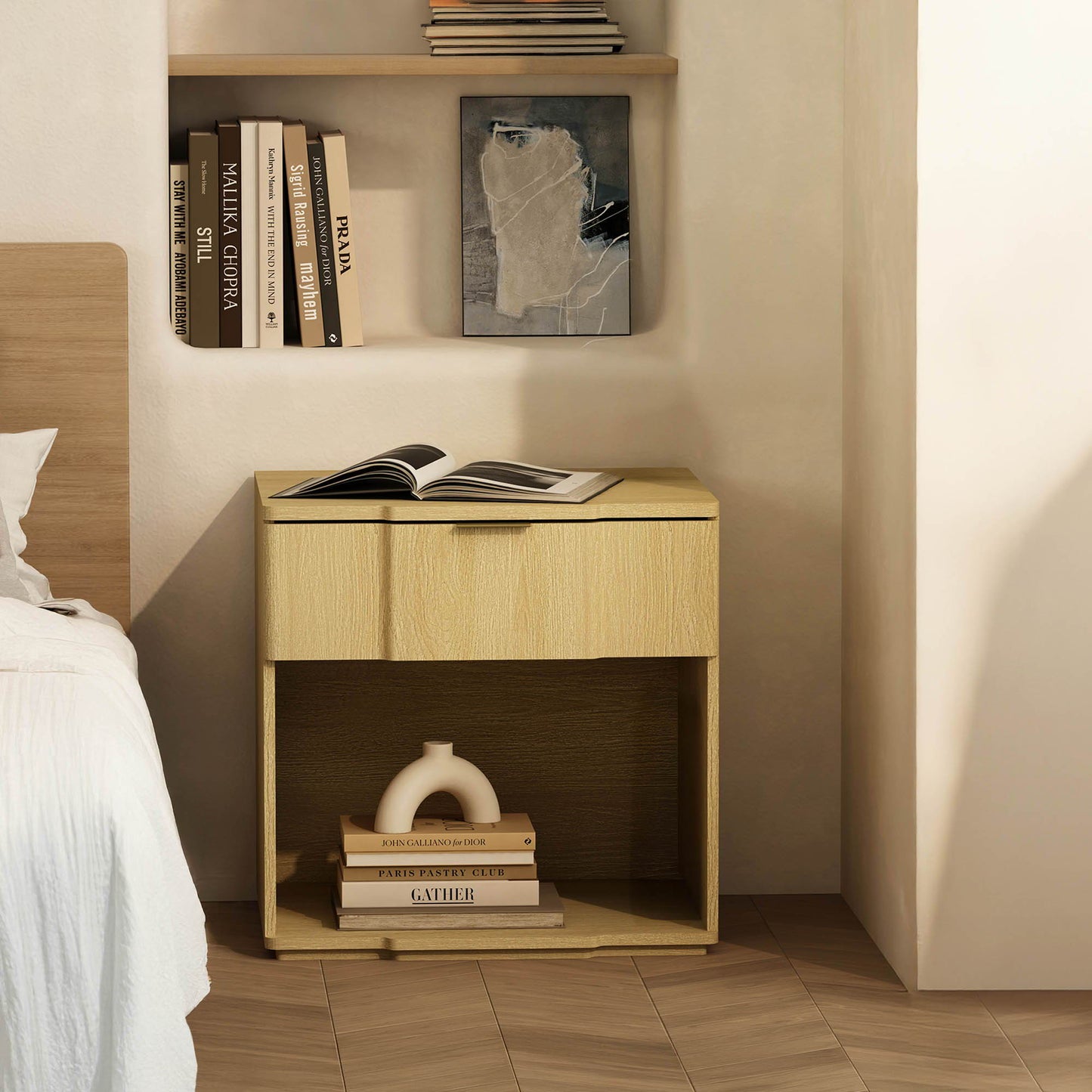 Manhattan Clive - 1-Drawer Nightstand