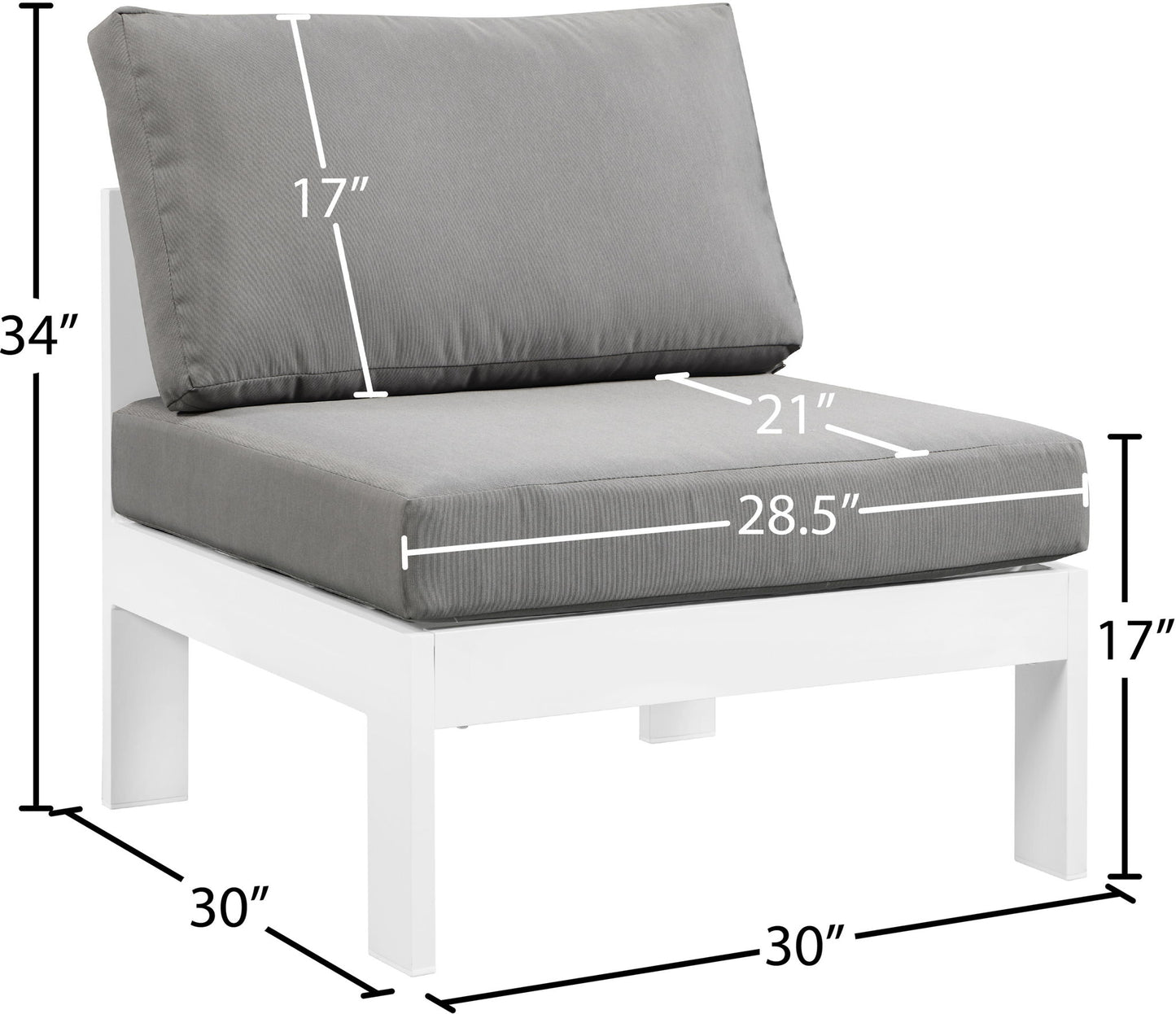 Nizuc - Outdoor Armless Chair