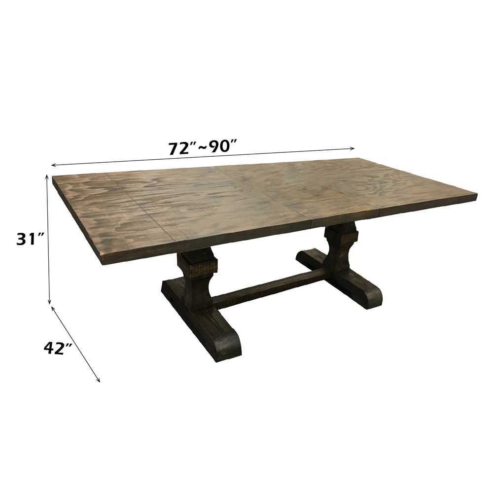 Landon - Dining Table With Leaf - Salvage Brown