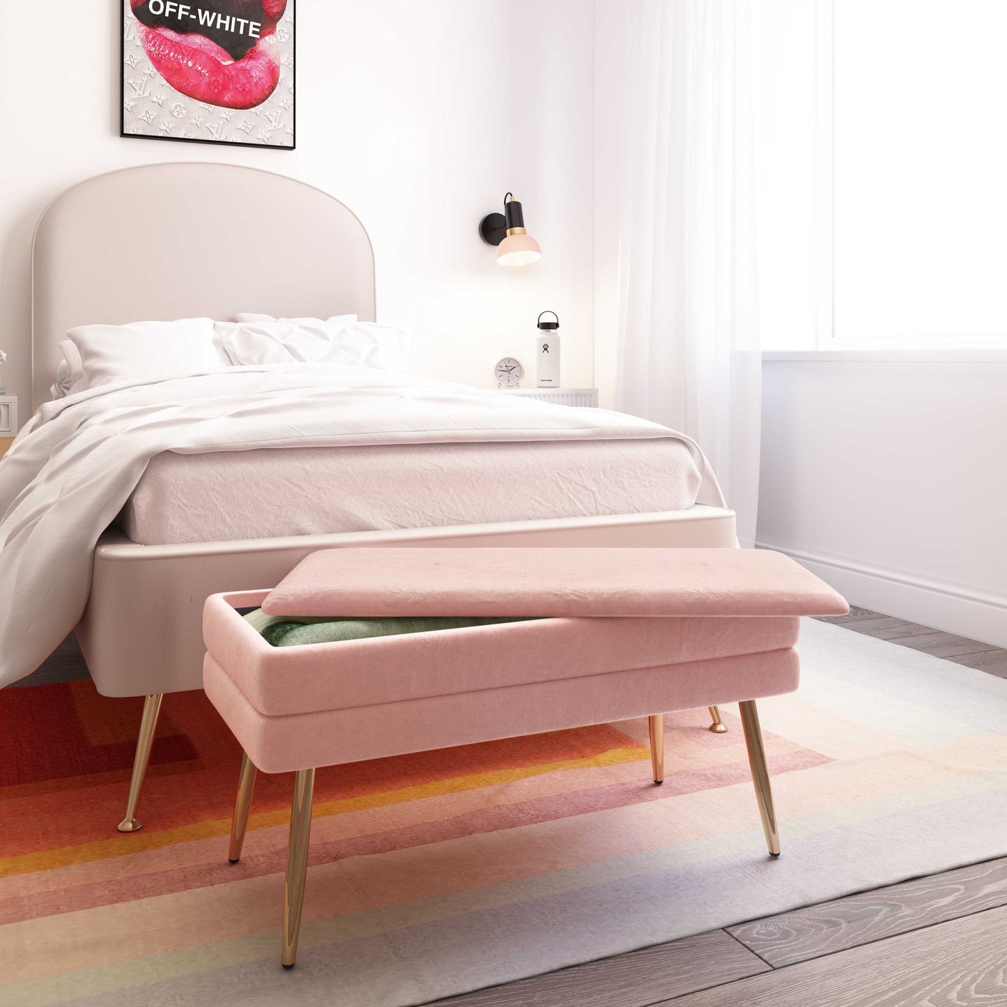 Ziva - Velvet Storage Bench