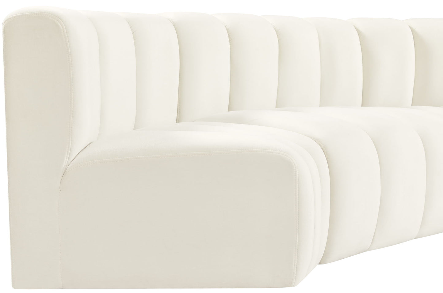 Arc - Velvet 4 Piece U-Shaped Modular Sofa