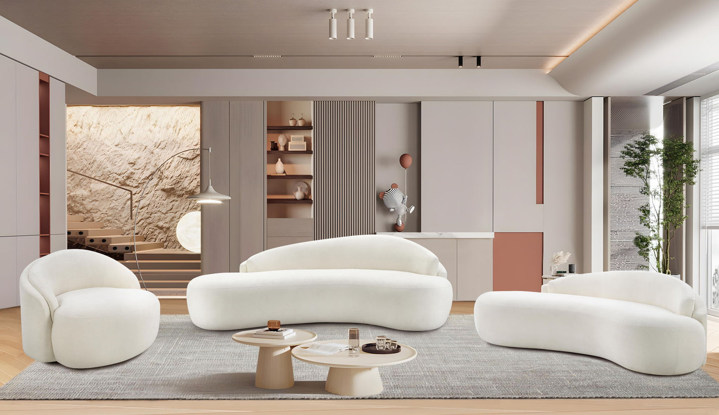 Caspian - Chenille Fabric Upholstered Loveseat