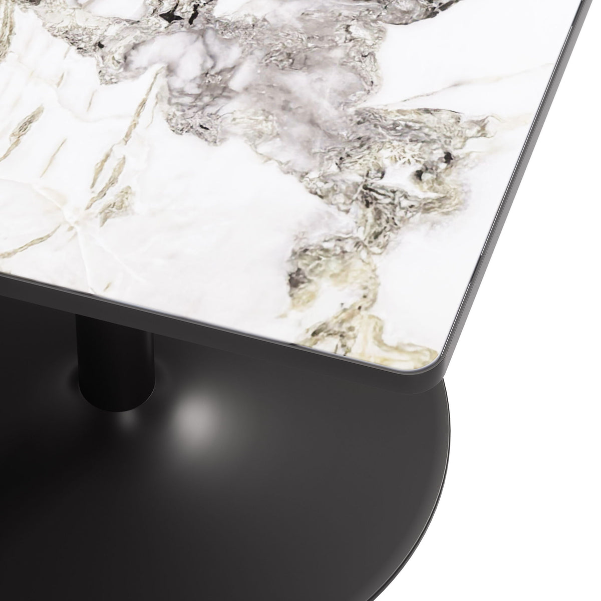 Caliza - Dining Table - Gray / Black