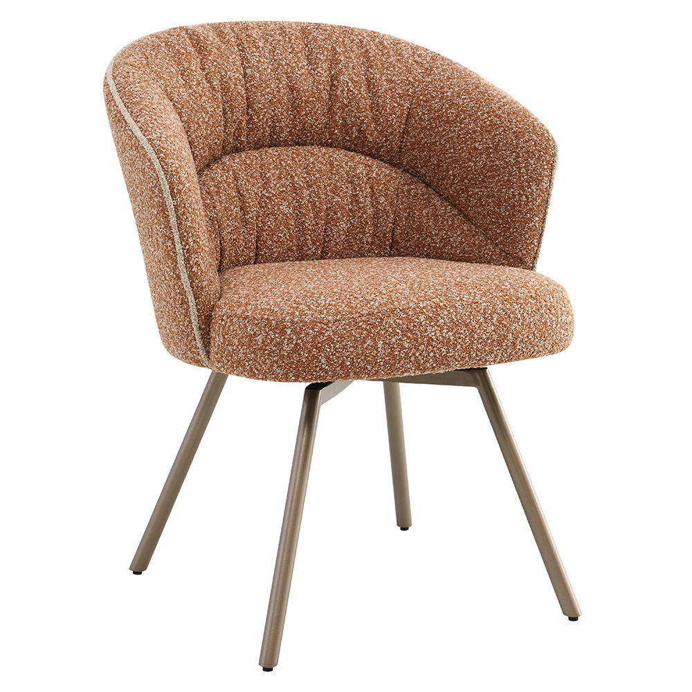 Lidi - Side Chair (Set of 2) - Rust Orange