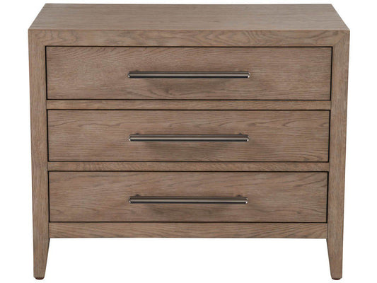 New Modern - Cove Drawer Nightstand - Dark Brown