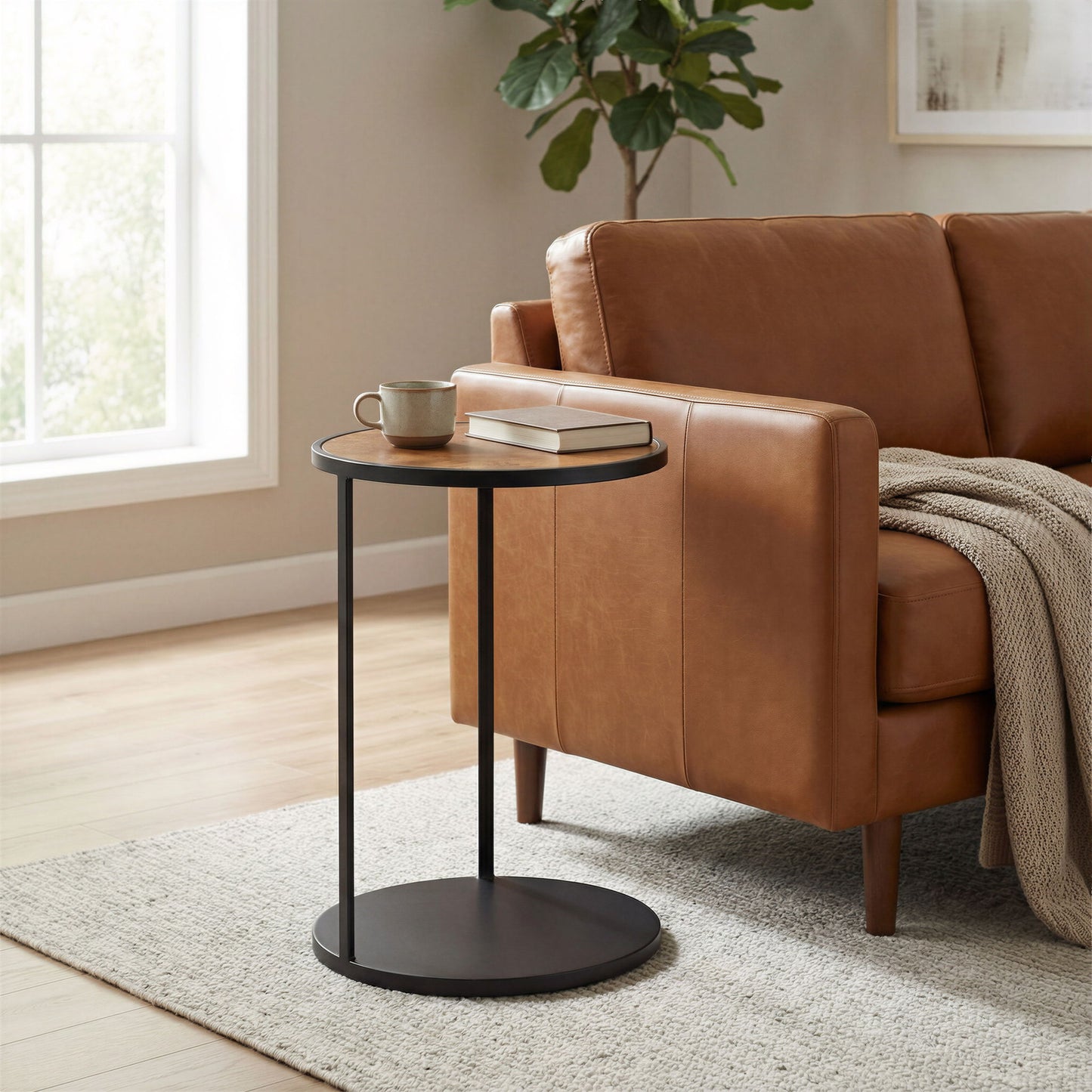 Nodo - Side Table - Brown & Black