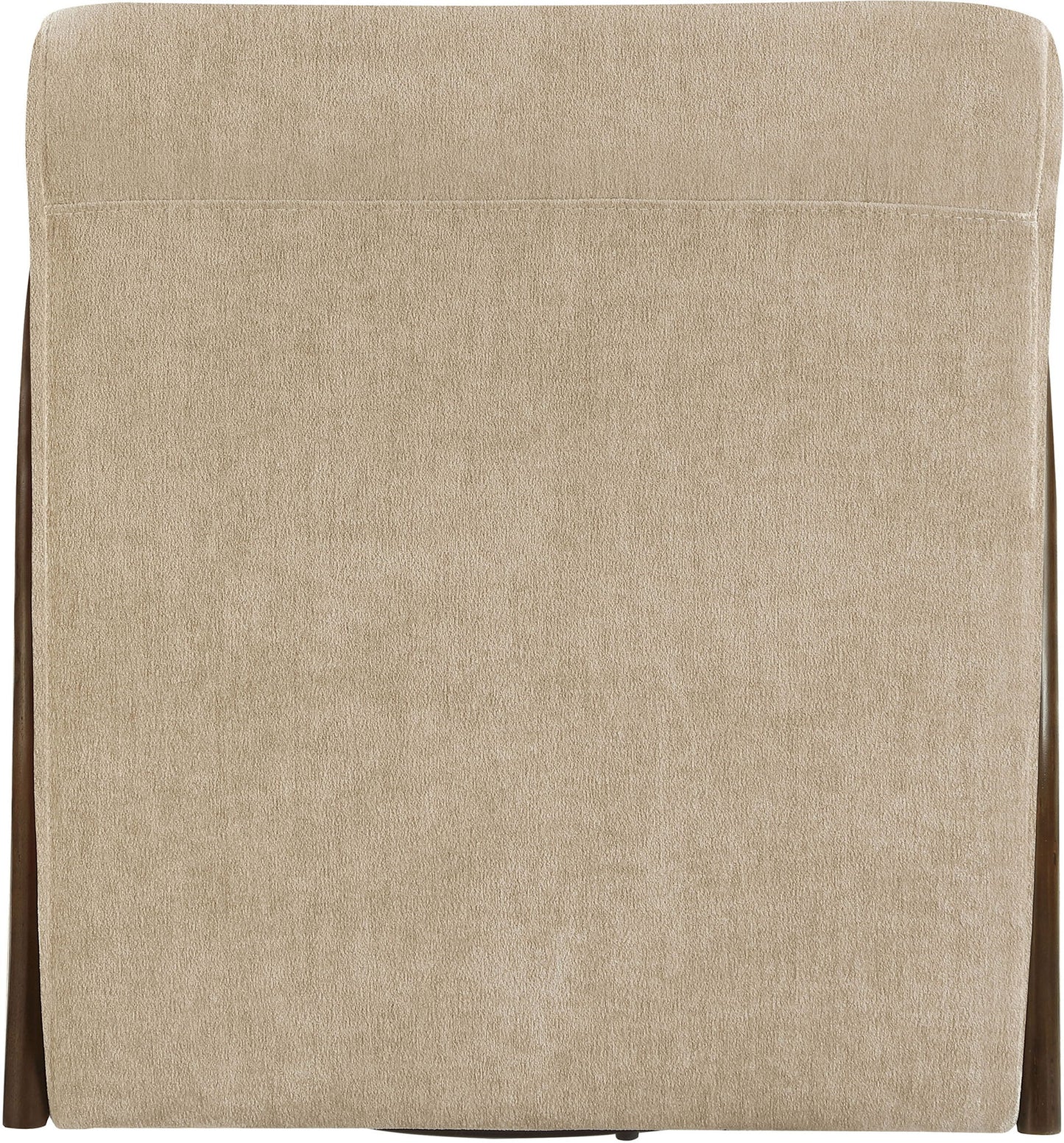 Neria - Chenille Fabric Upholstered Swivel Accent Chair - Painted Brown Base
