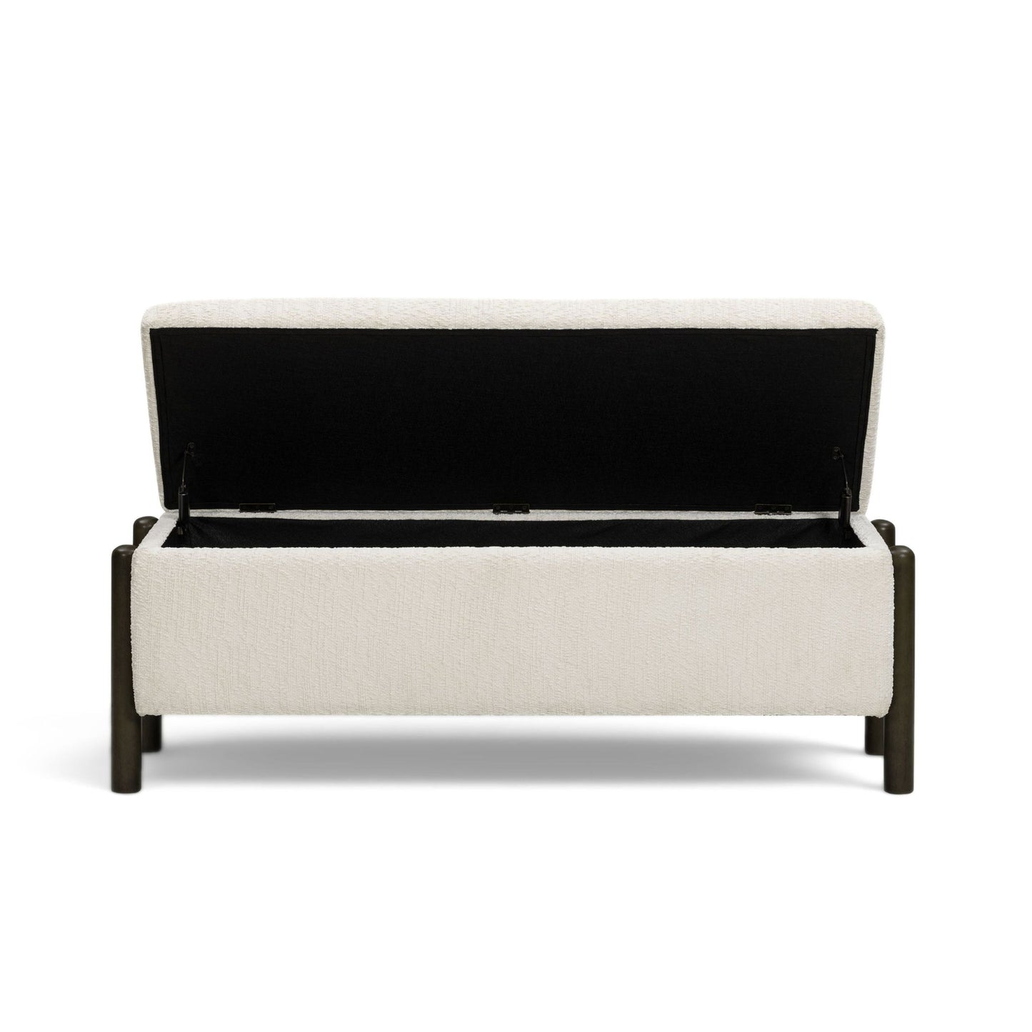 Abby - Nubby Fabric Storage Bench