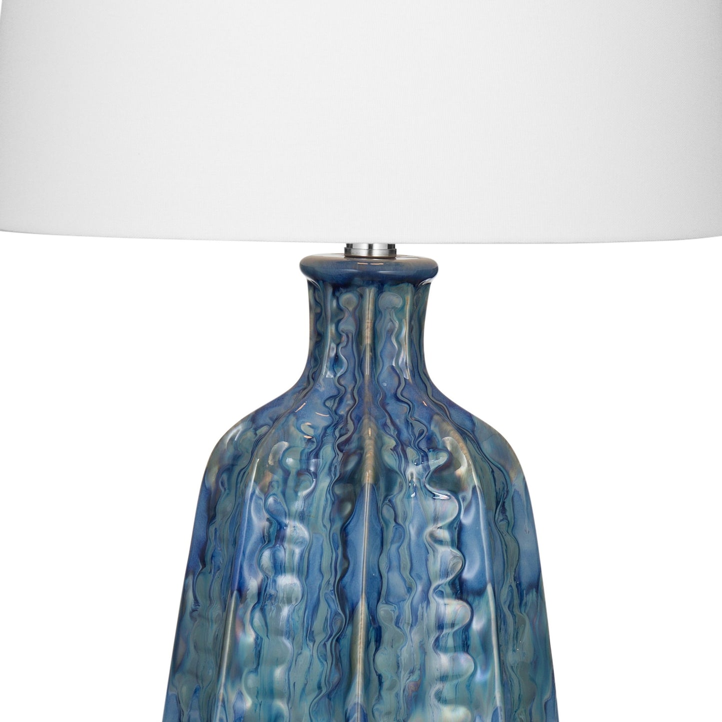Tee - Table Lamp - Blue / White