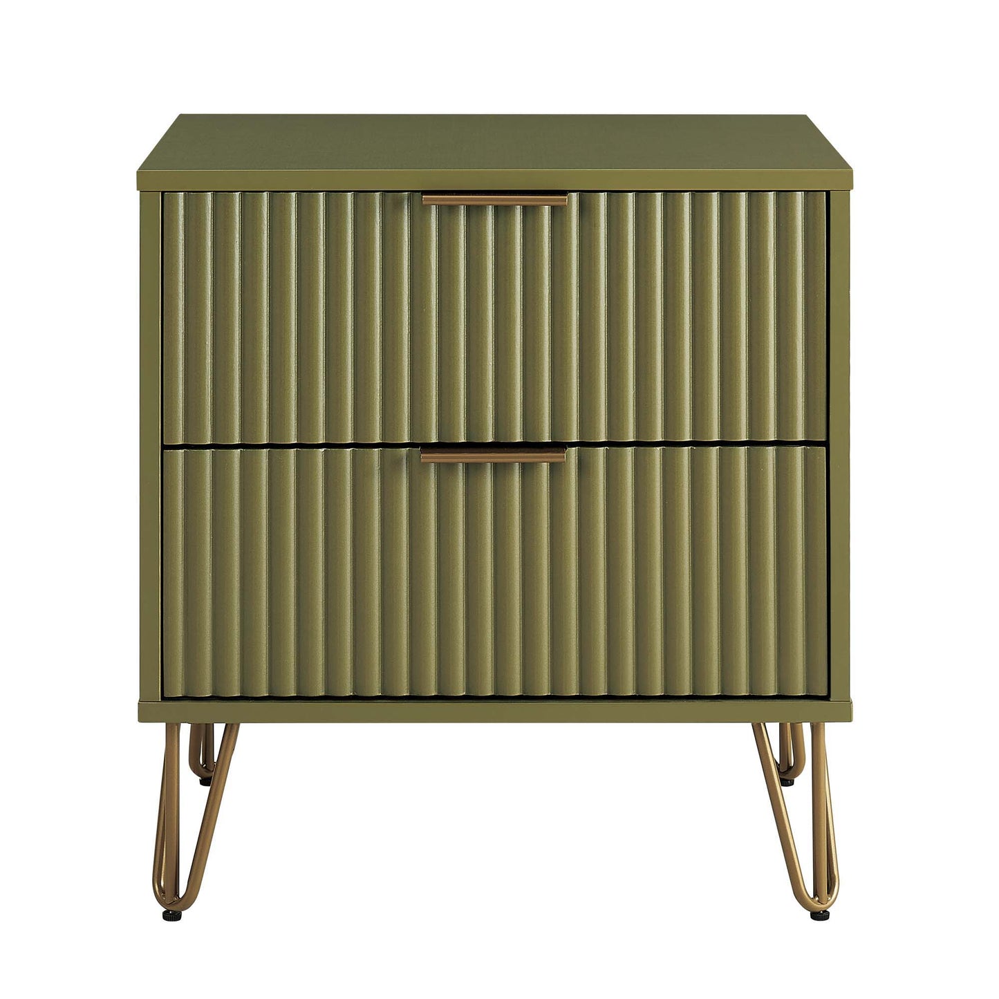 Manhattan Dumbo - Fluted 2-Drawer Nightstand