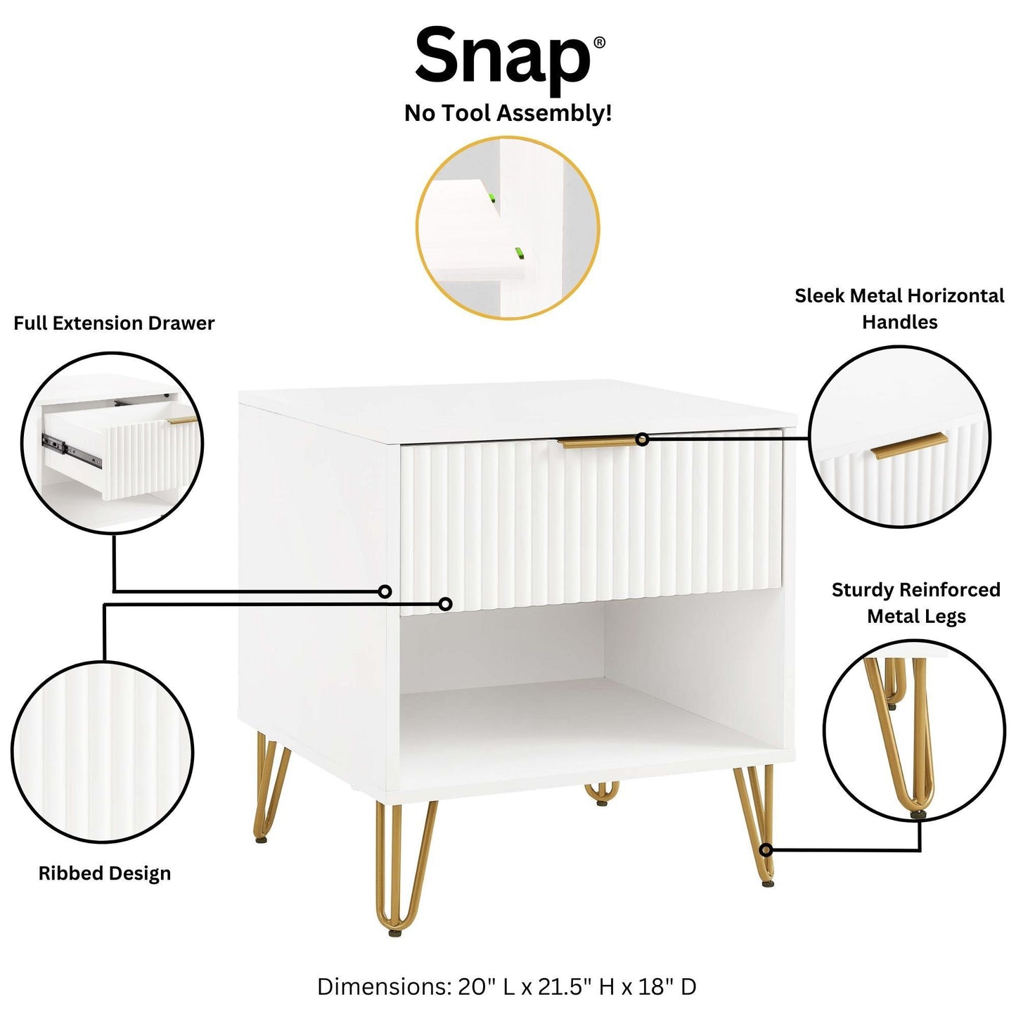 Manhattan Dumbo - Nightstand