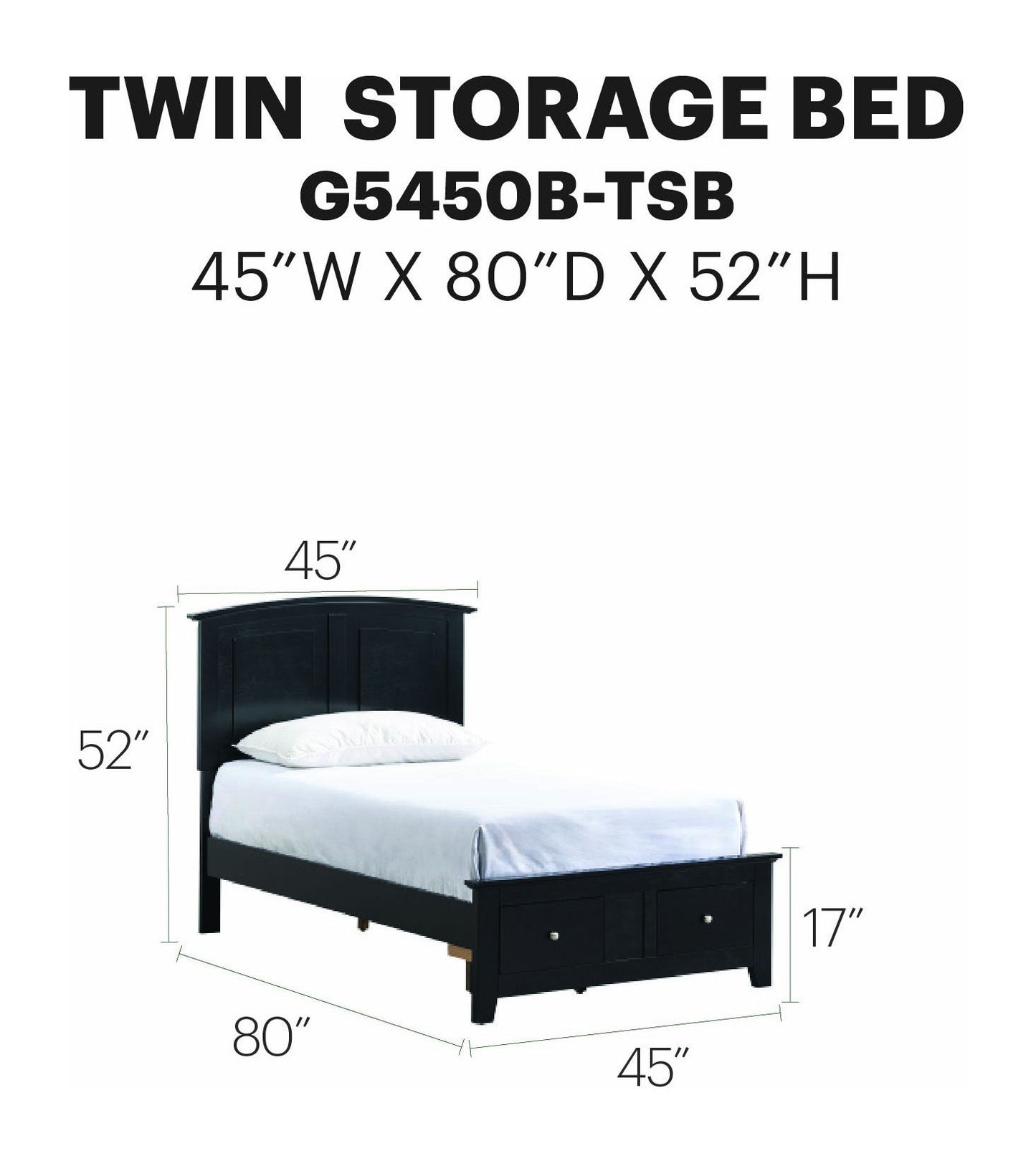 Glory Furniture - Hammond - Storage Bed