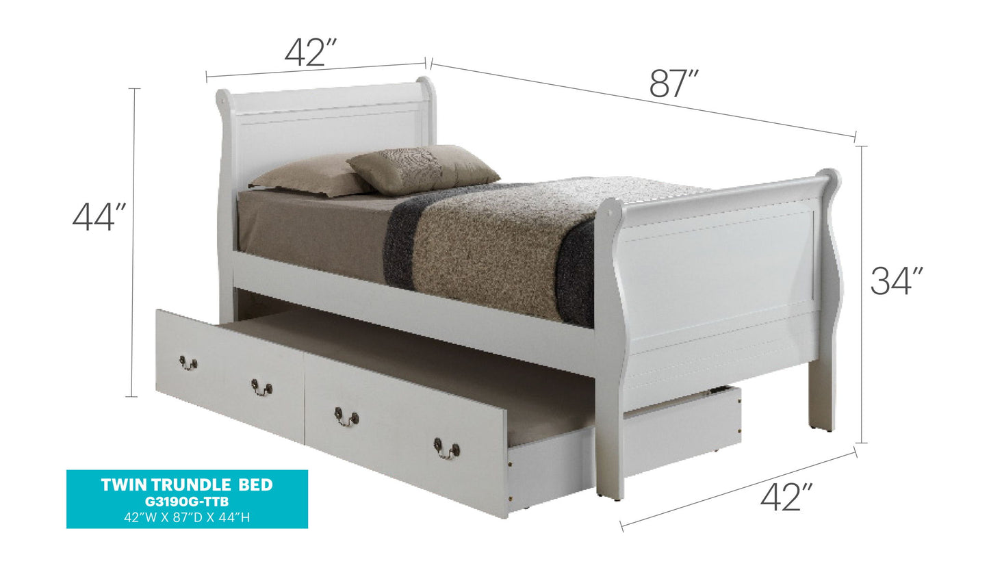 Glory Furniture - Louis Phillipe - Trundle Bed
