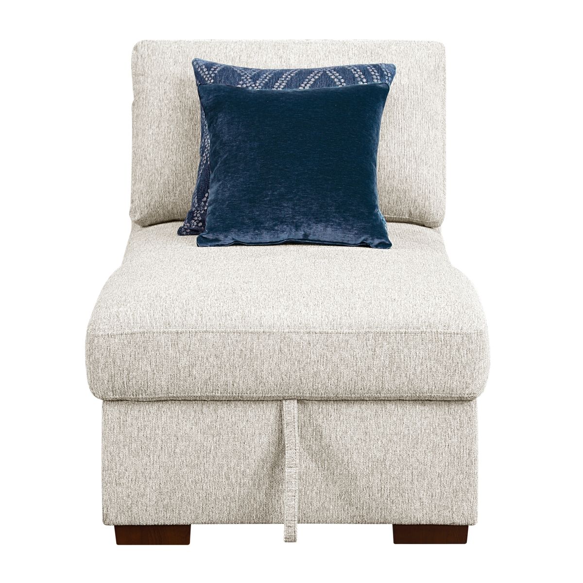 Isla 3-Piece Sectional with Two Reversible Chaises, Pull-out Bed, Hidden Storage, Click Motion Back and Two Track Arms