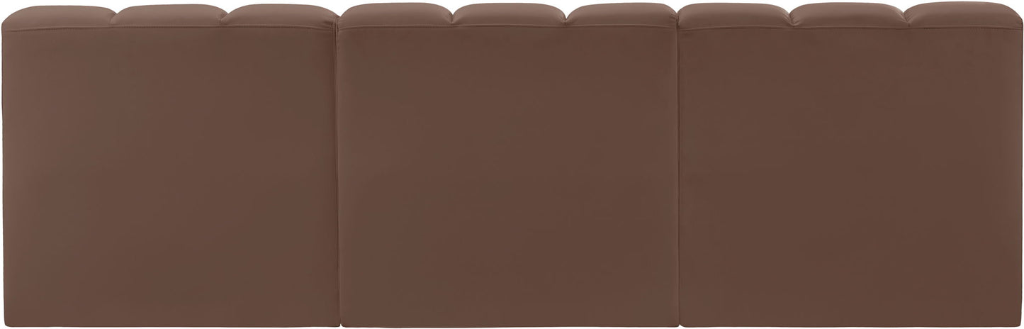 Arc - Faux Leather 3 Seats Modular Sofa