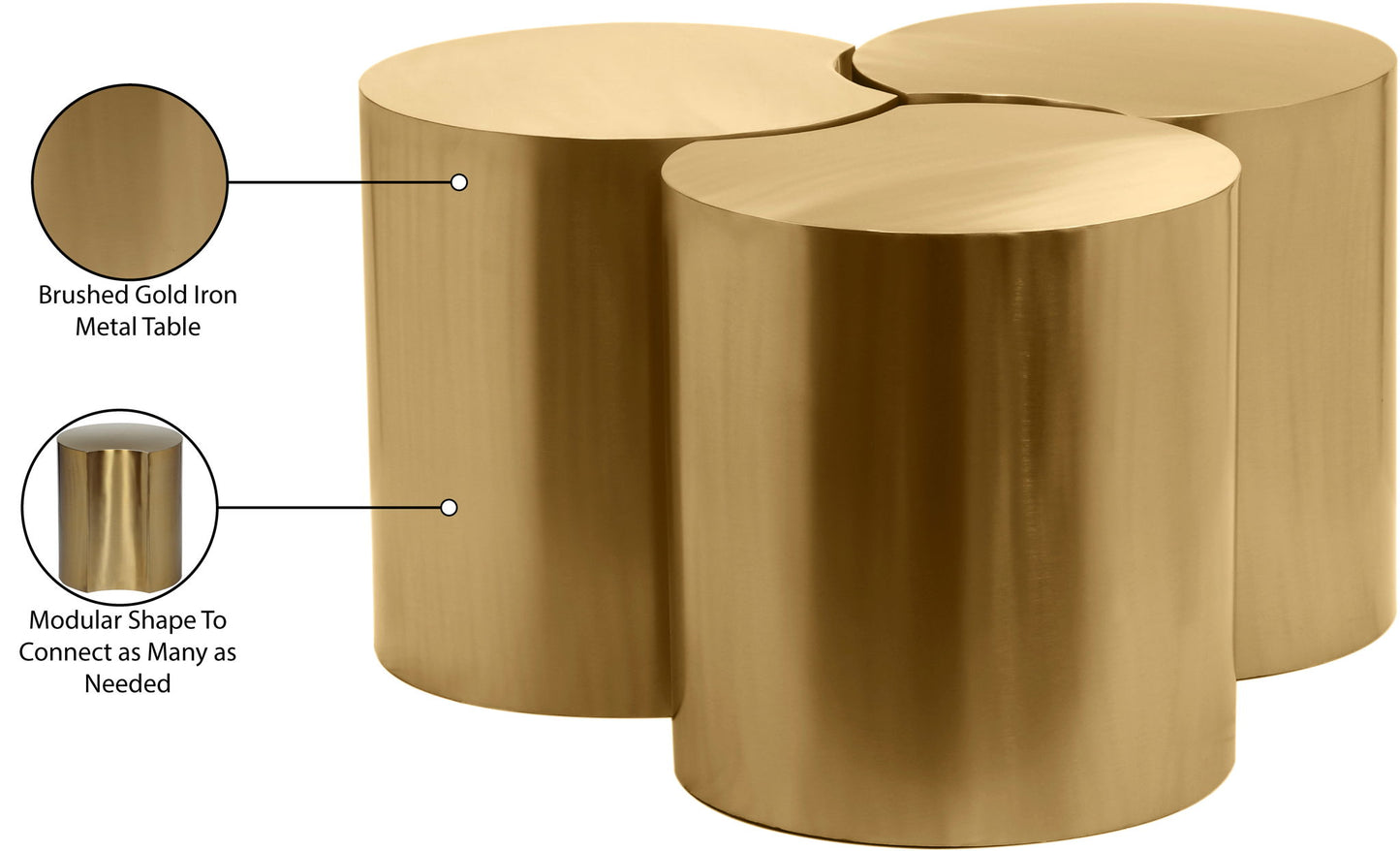 Dimple - 3 Piece Modular Coffee Table