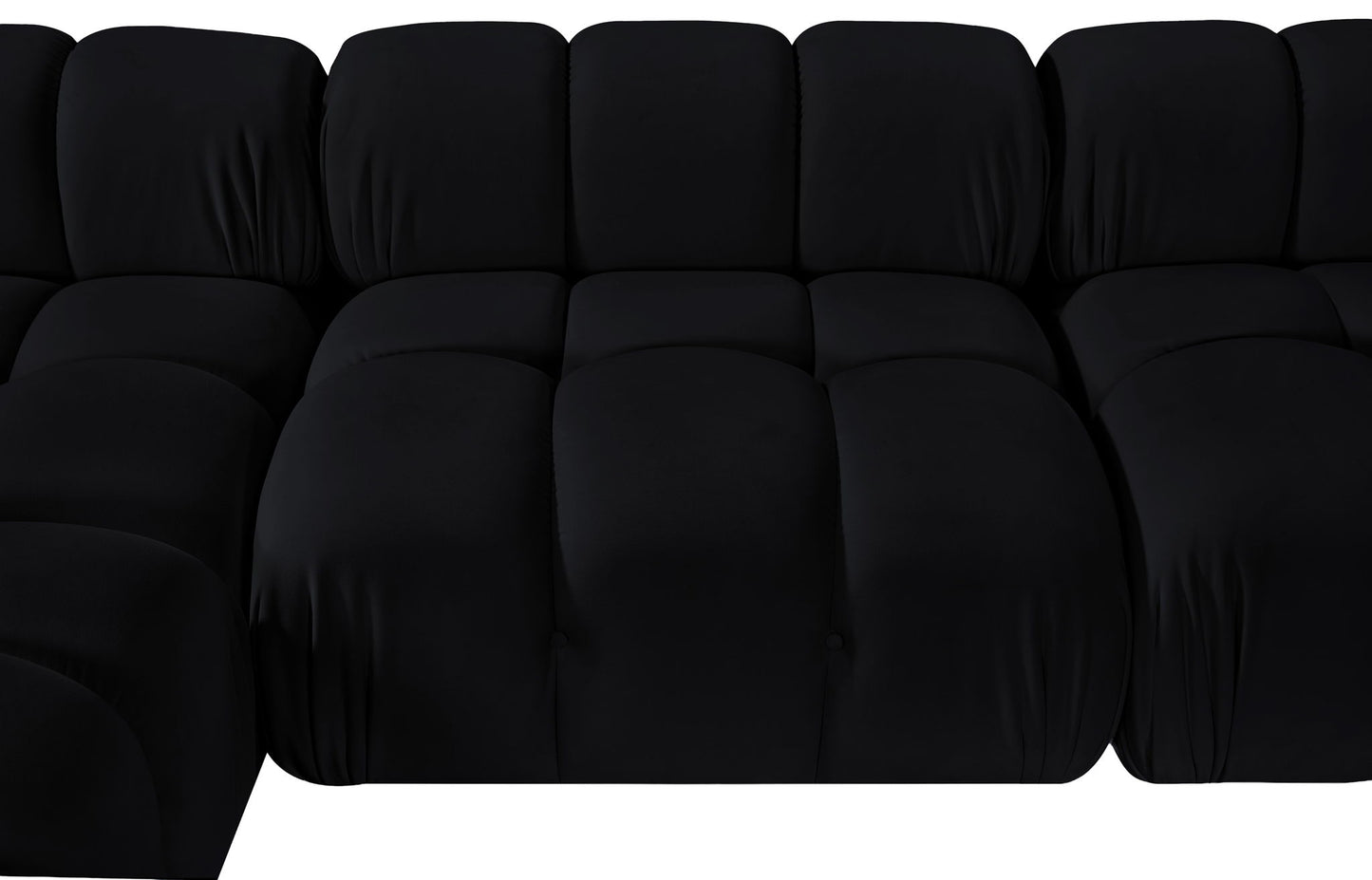 Orin - U-Shaped Velvet 6 Piece Modular Sectional