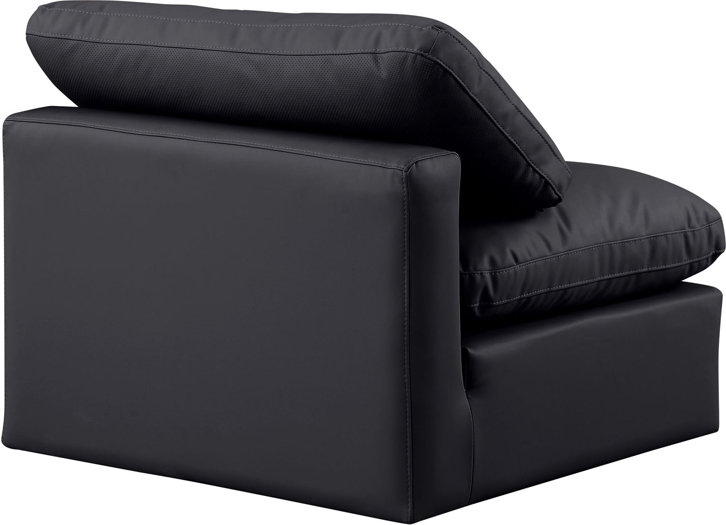 Indulge - Faux Leather Armless Chair