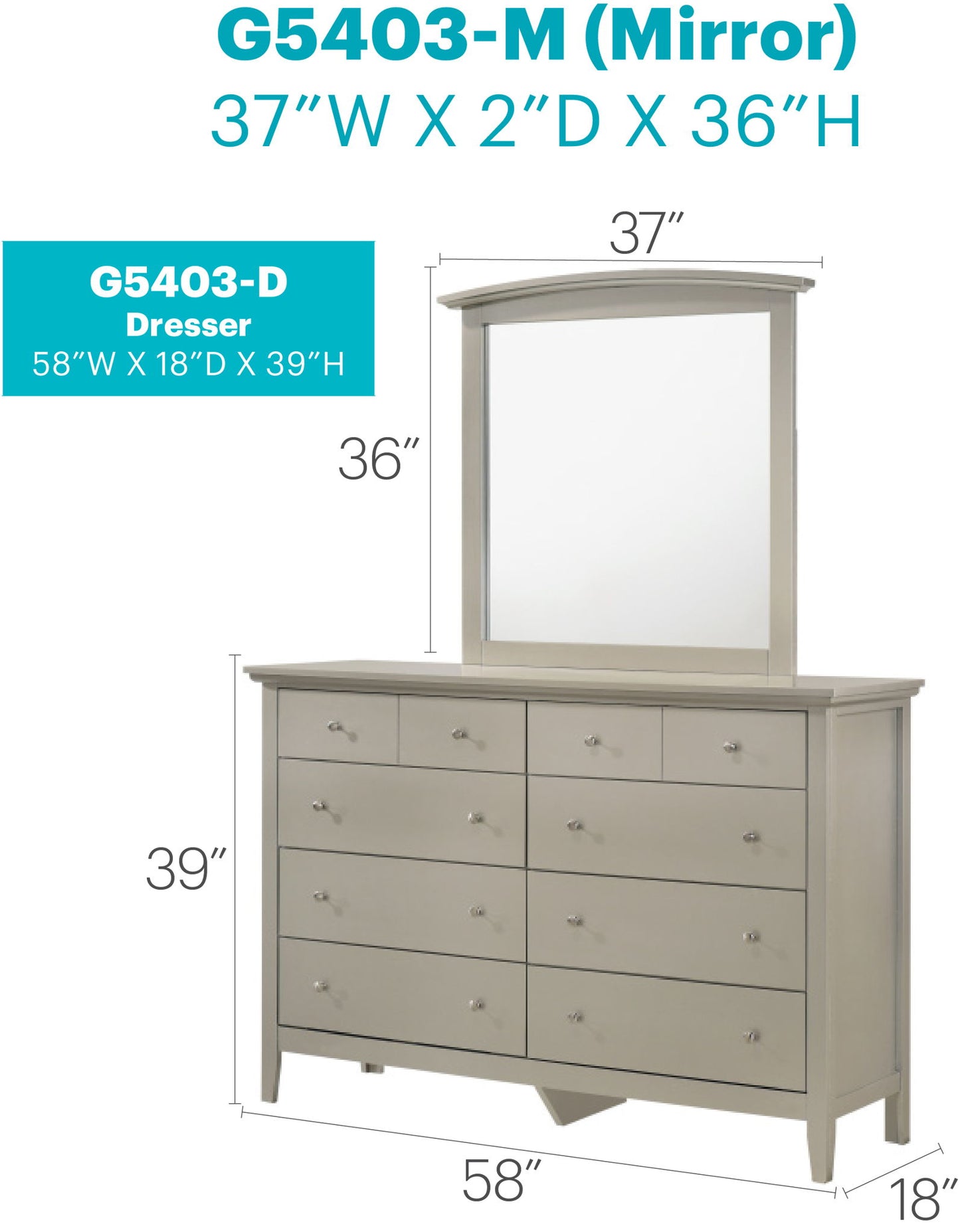 Glory Furniture - Hammond - Dresser