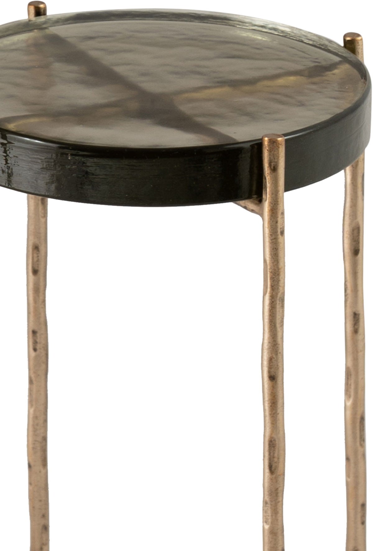Vetra - Iron Base Bunching End Table - Brass