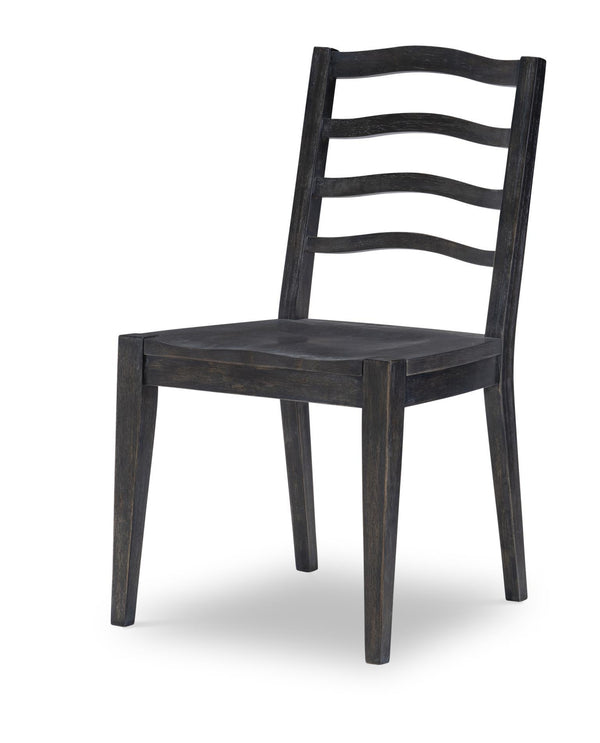 Halifax - Ladder Back Chair (Set of 2) - Flax And Java