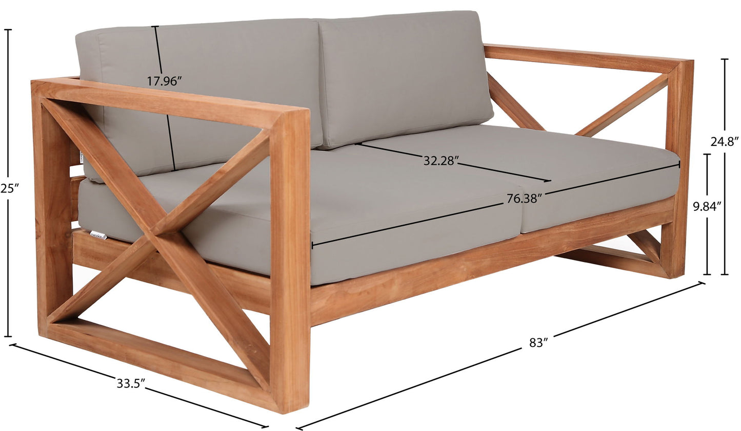 Anguilla - Water Resistant Outdoor Sofa