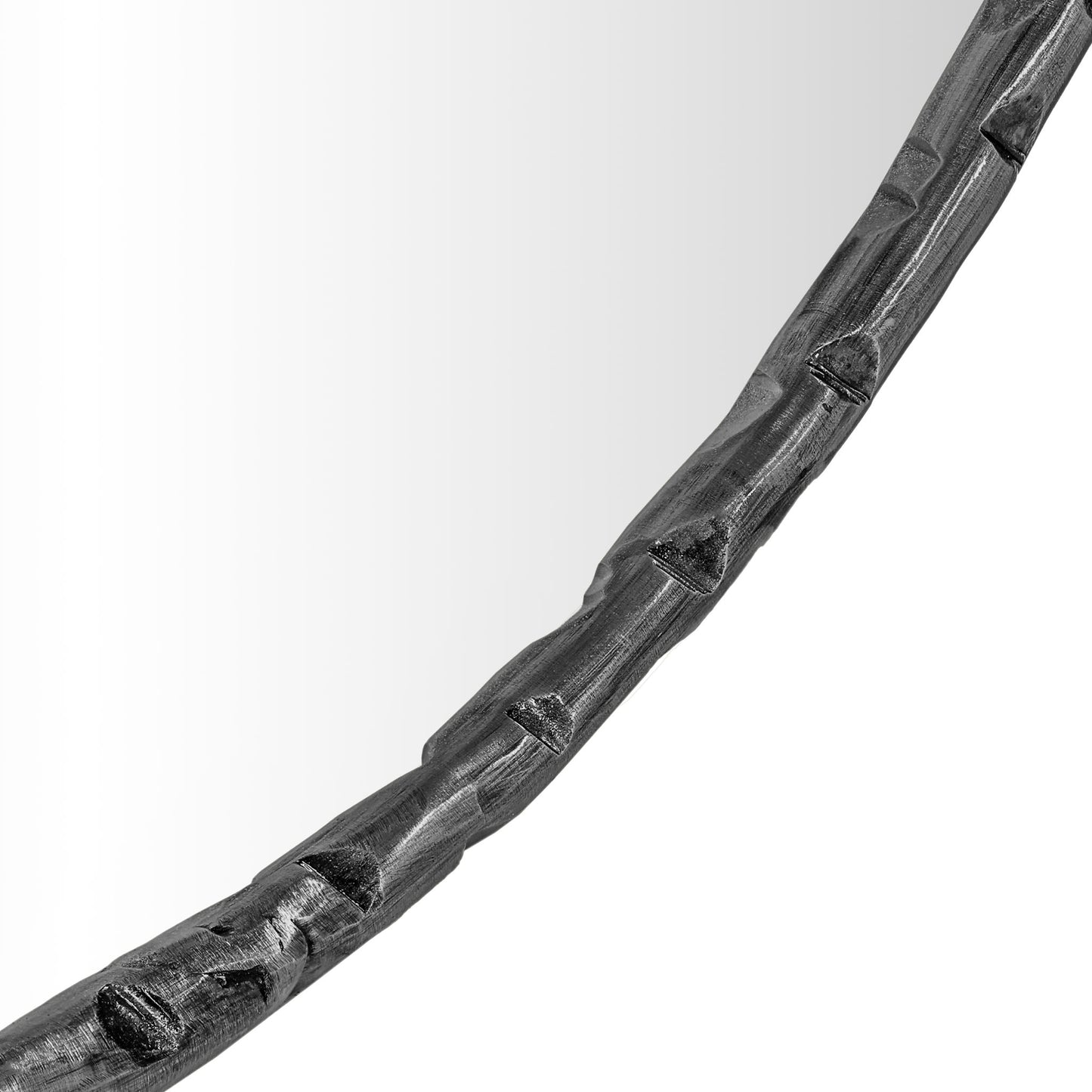 Hammer - Round Iron Mirror