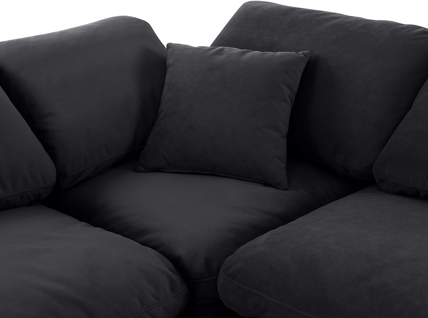 Indulge - Velvet 4 Piece Modular Corner Sectional