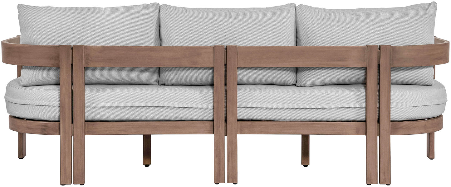 Newport - Water Resistant Fabric 86.75" Upholstered Outdoor Patio Sofa