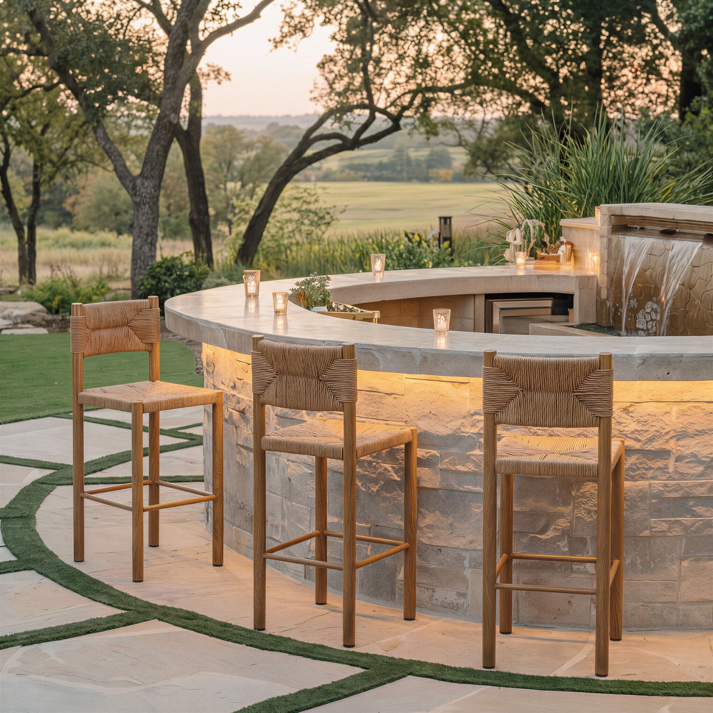 Iska - Outdoor Barstool (Set of 2)