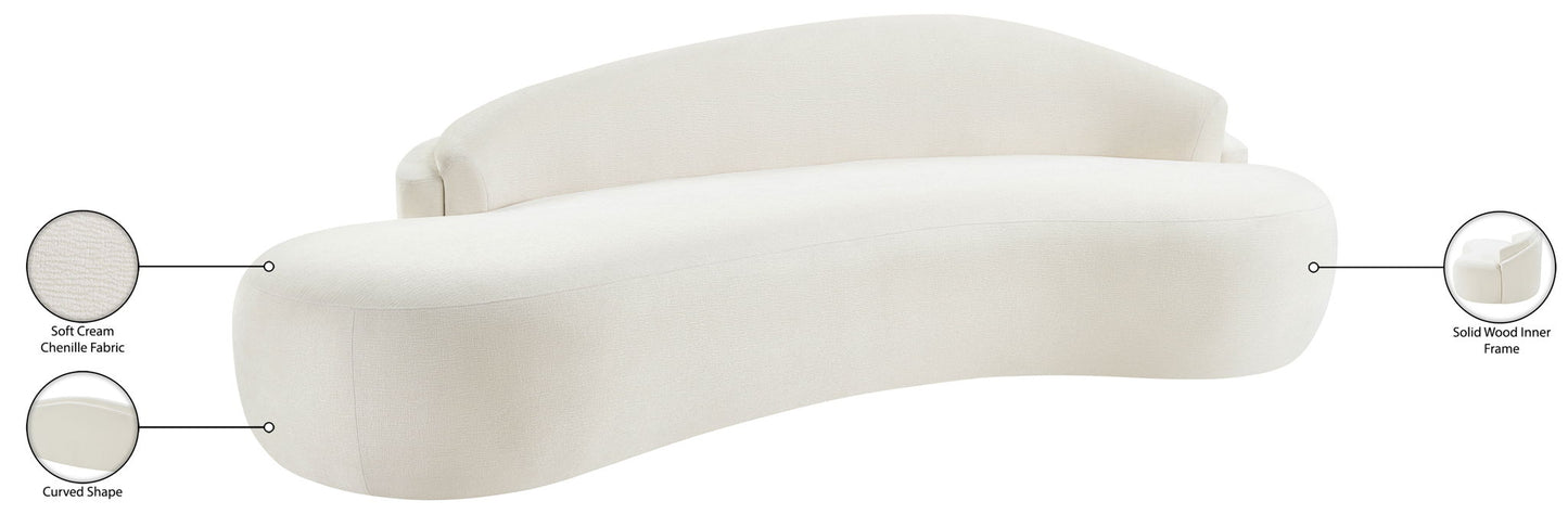 Caspian - Chenille Fabric Upholstered Sofa