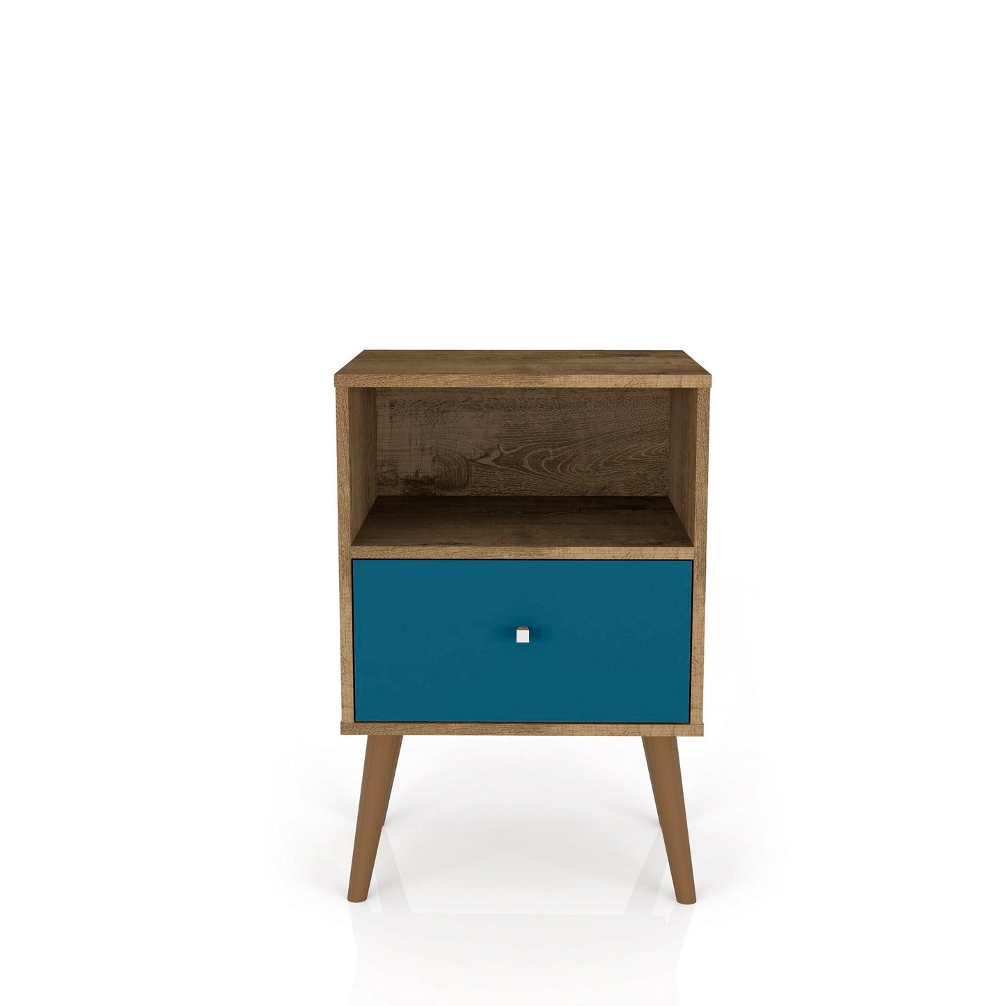 Manhattan Liberty - Nightstand Wtth Rustic Brown Frame