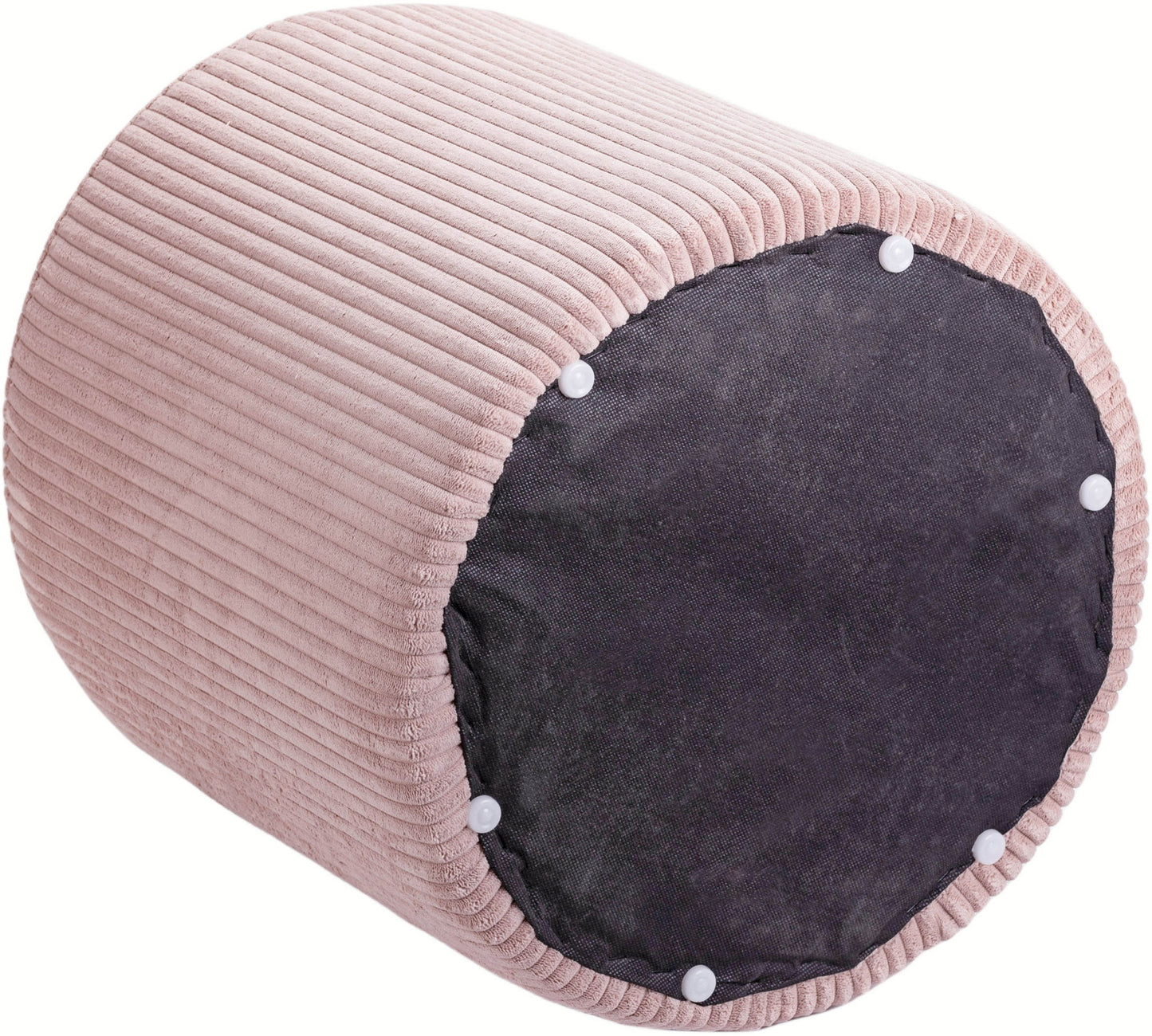Roy - Round Microsuede Ottoman / Stool