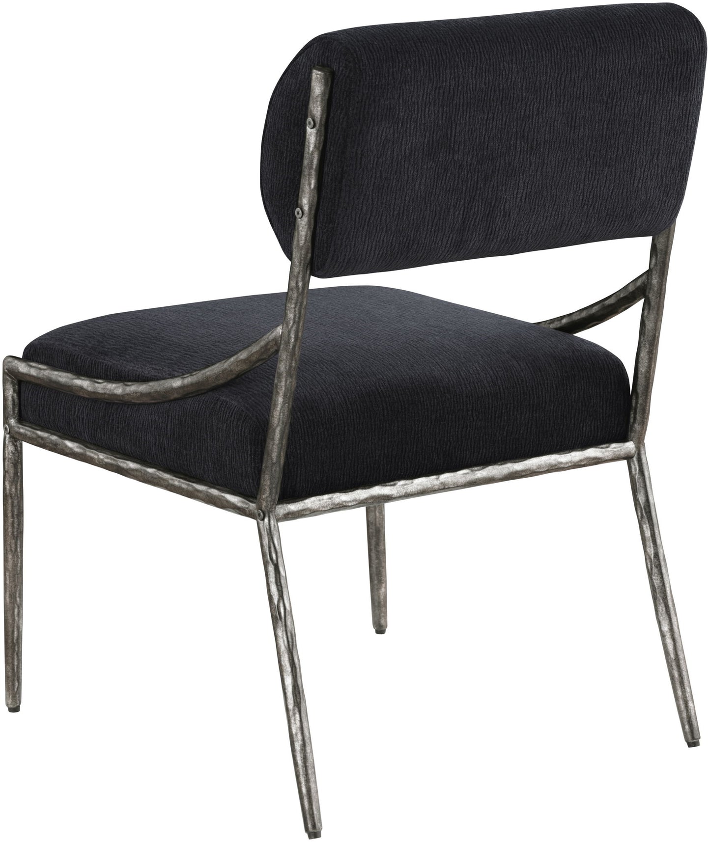 Bastille - Upholstered Dining Side Chair (Set of 2) - Silver Frame