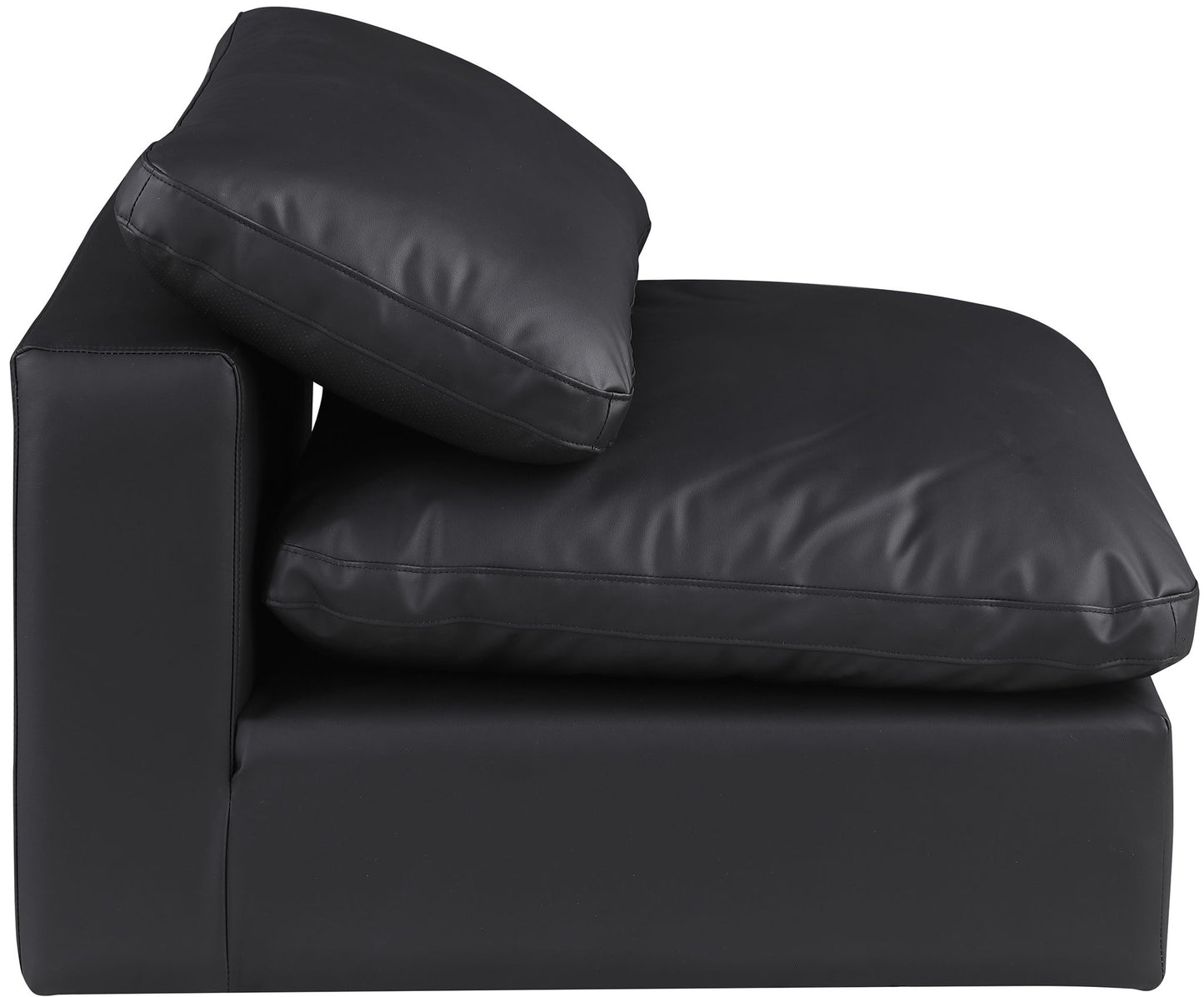 Comfy - Faux Leather Armless Chair