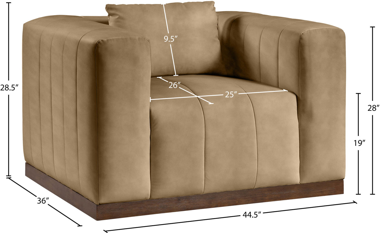 Mallina - Chair - Tan