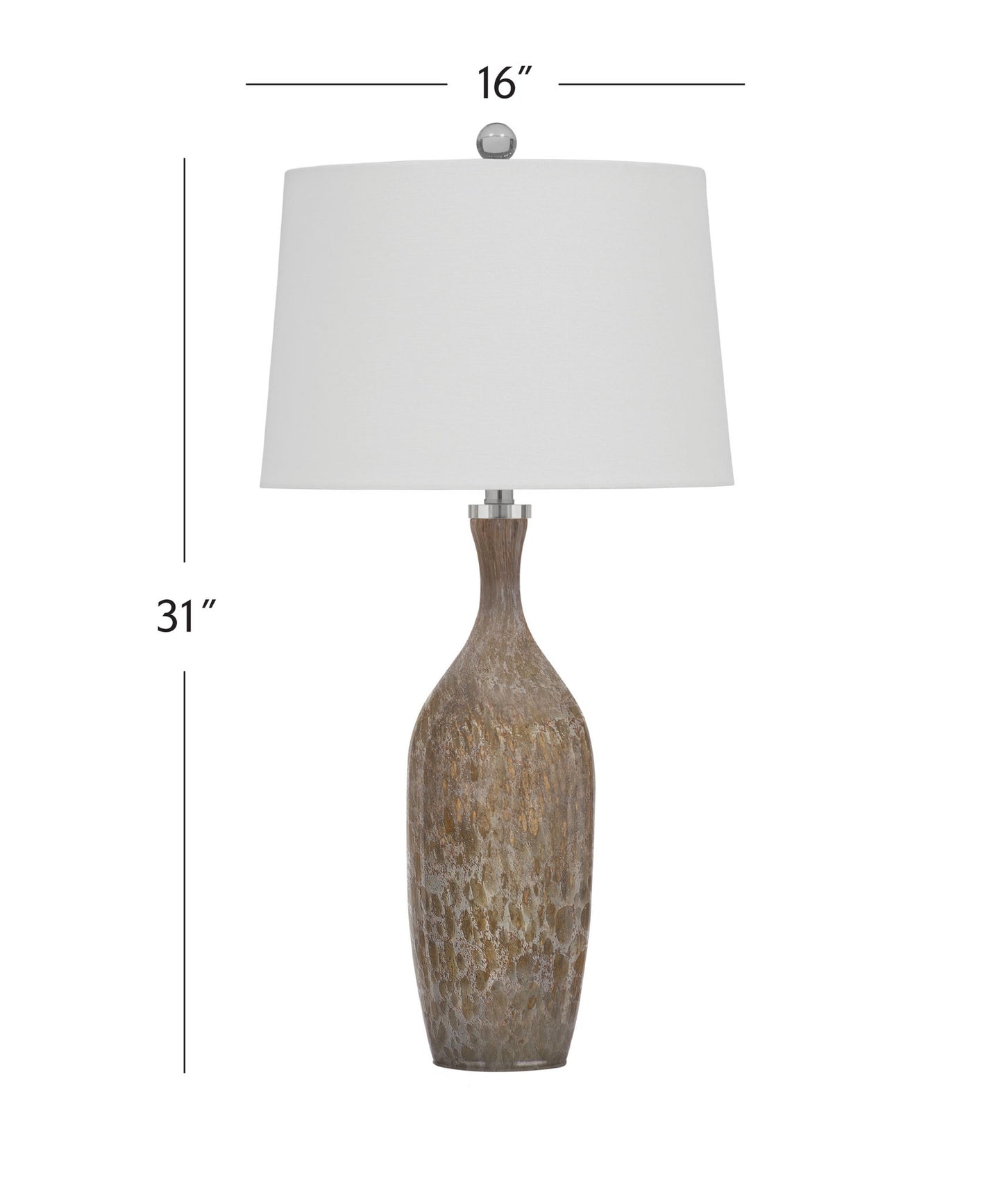Greeley - Table Lamp - Dark Brown / White