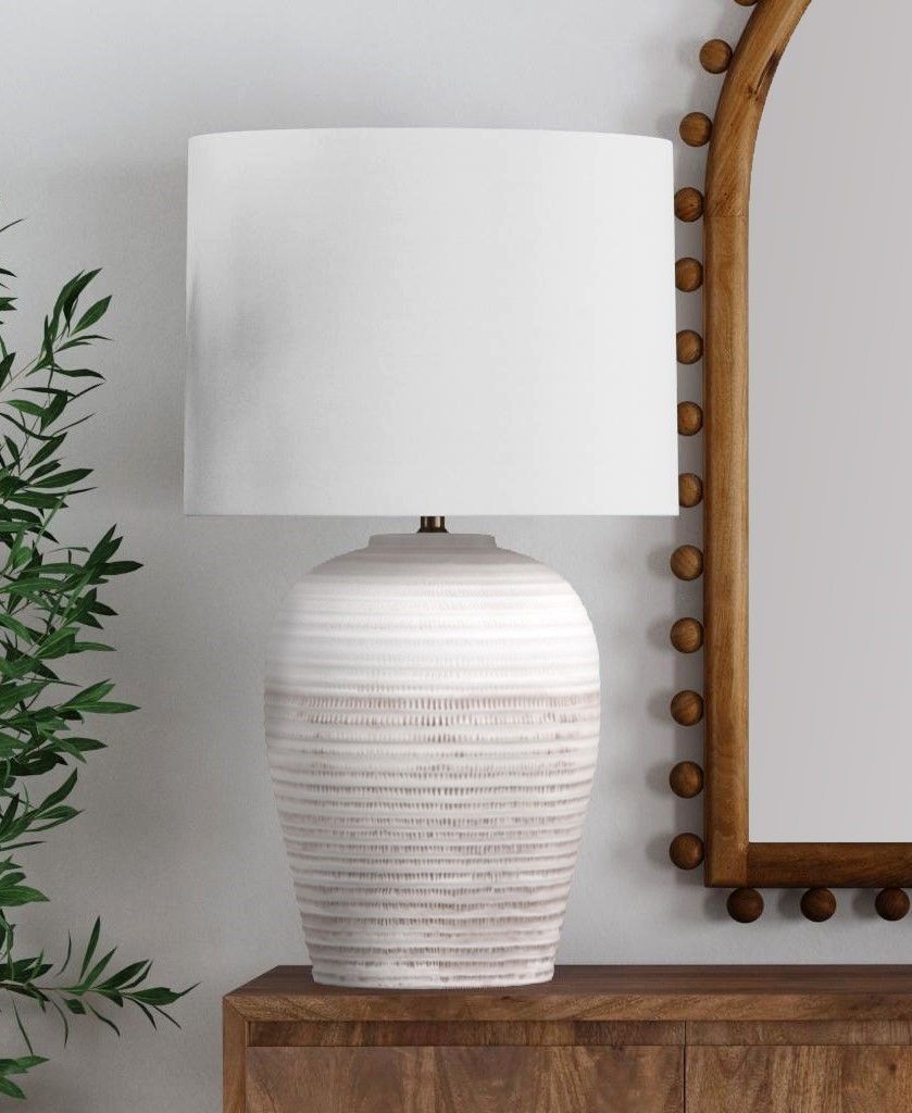 Goshen - Table Lamp - Distressed White