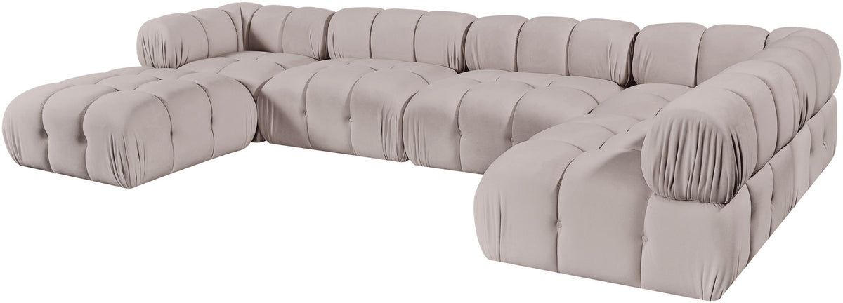 Orin - 6 Piece Modular Sectional (3 Modular Chairs, 2 Corner Chairs & Ottoman)