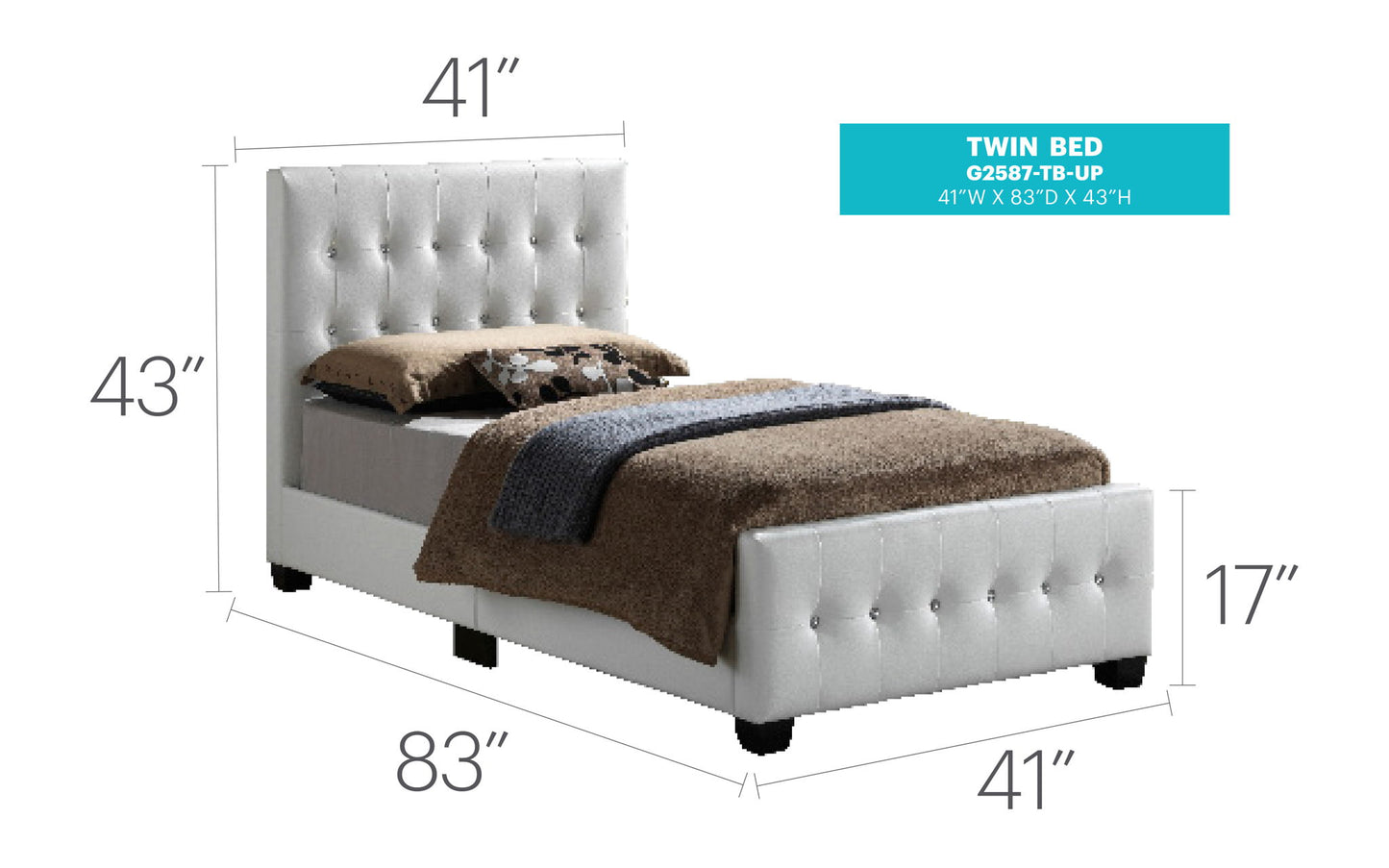 Glory Furniture - Diamond - Bed