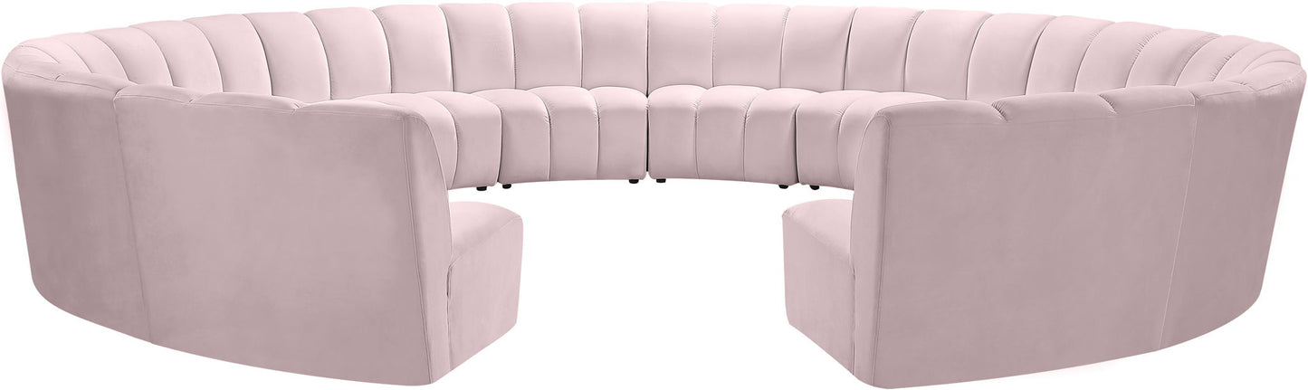 Infinity - 12 Piece Velvet Modular Sectional