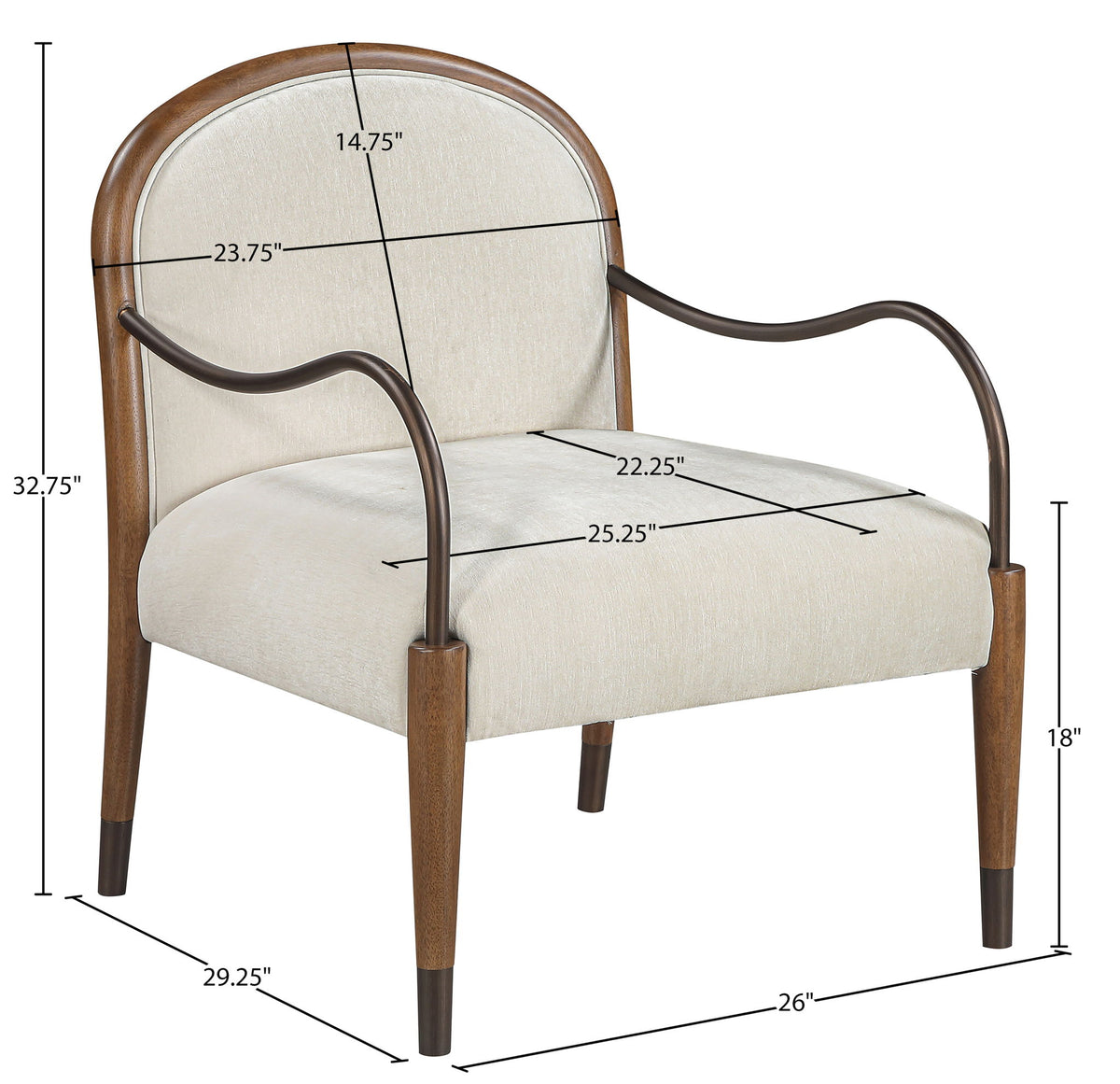 Cambria - Fabric Upholstered Accent Chair