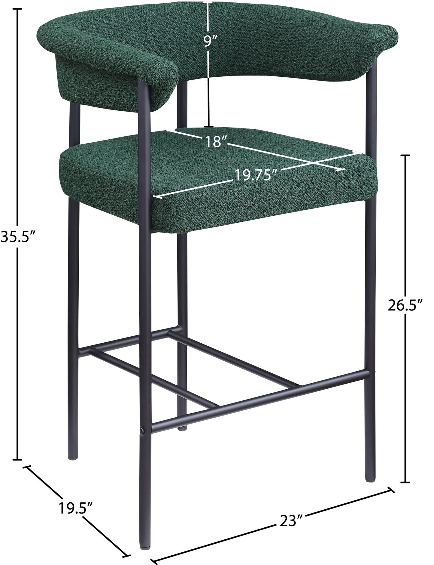 Malin - Boucle Counter Stool (Set of 2)