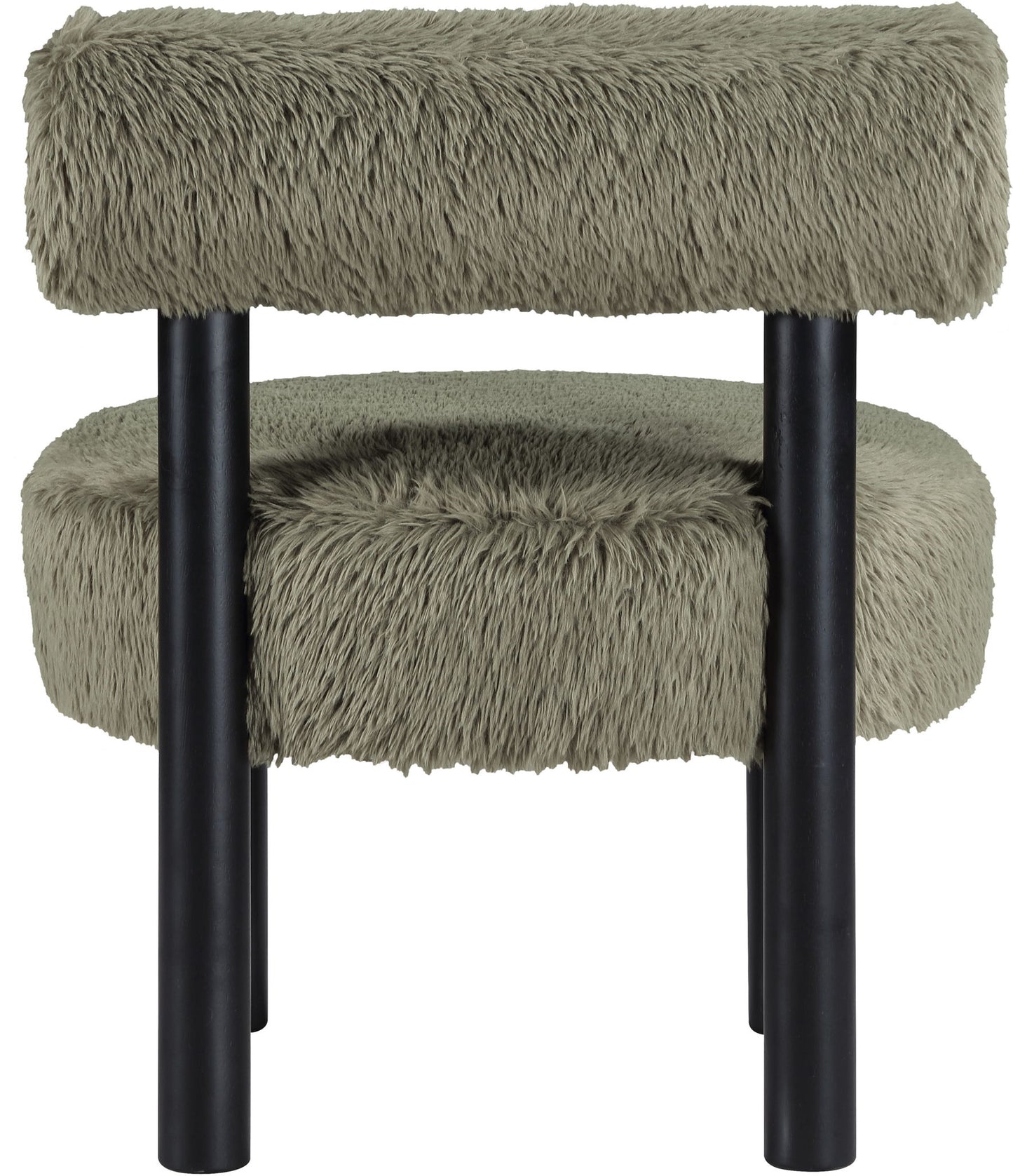 Ambre - Vegan Shearling Fabric Upholstered Accent Chair