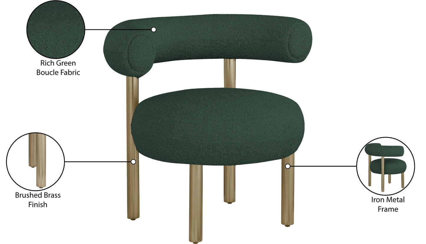 Bordeaux - Boucle Fabric Accent Chair